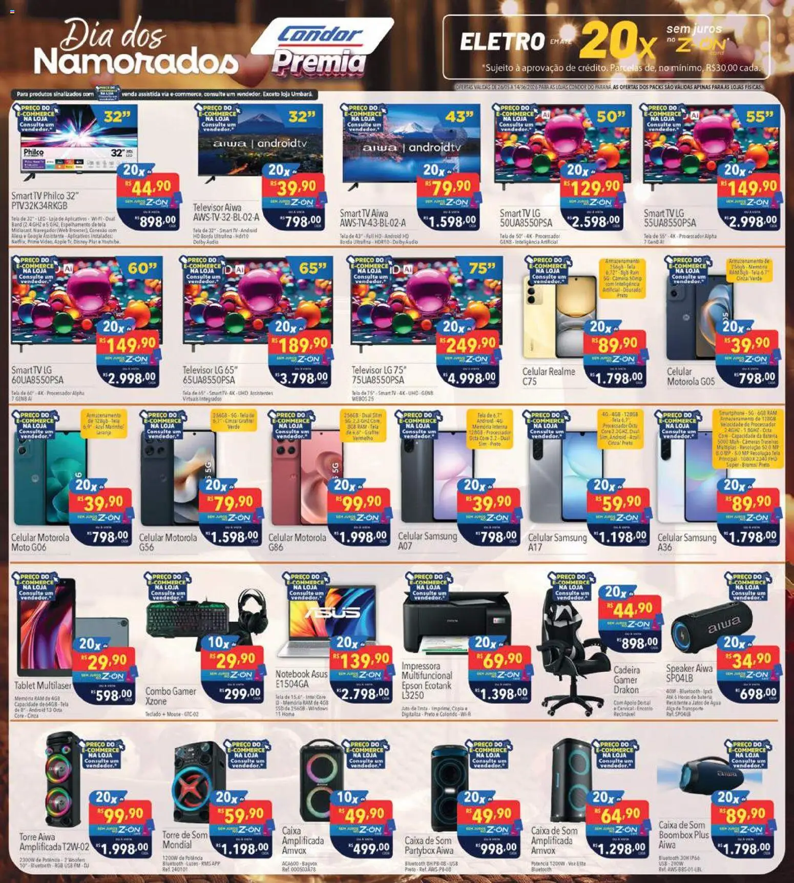 Supermercados Condor Folheto - válido de 26.05.2026 | Página: 30 | Produtos: Caixa de som, Processador, Cadeira, USB