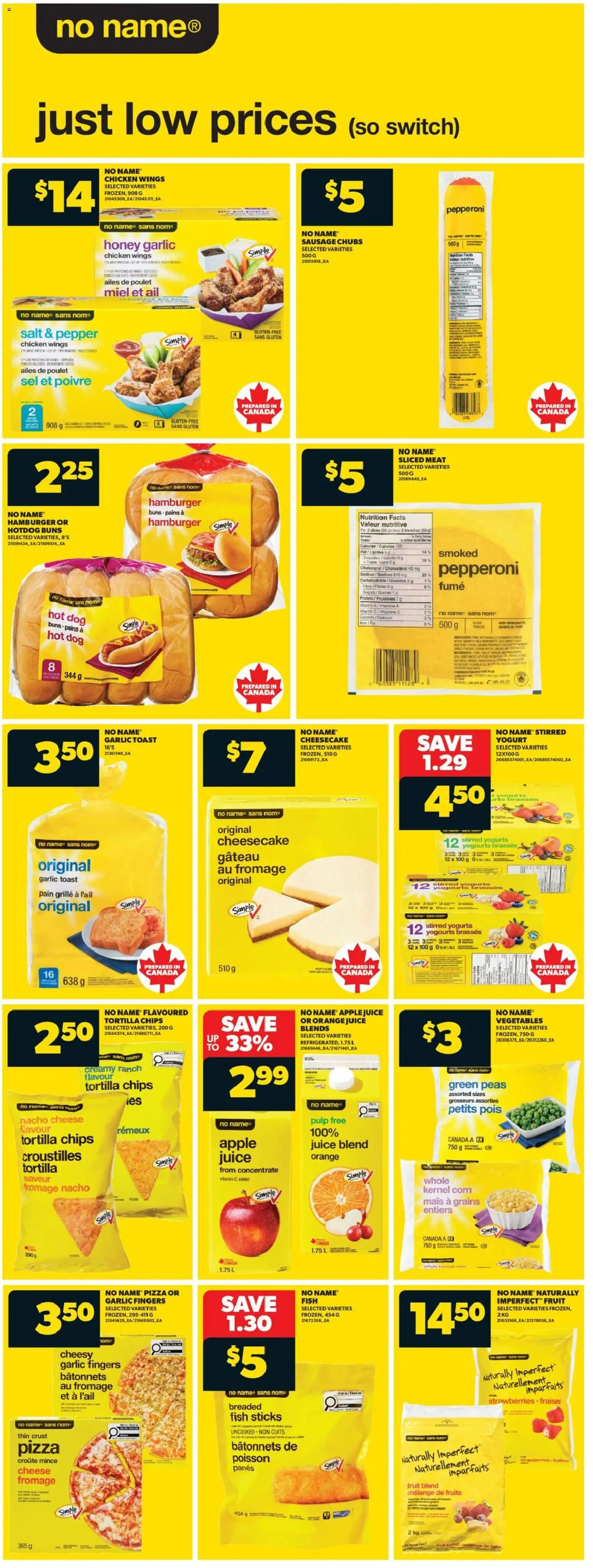 Real Canadian Superstore flyer valid from 07.05.2026 | Page: 18 | Products: Chicken wings, Cheese, Juice, Chicken