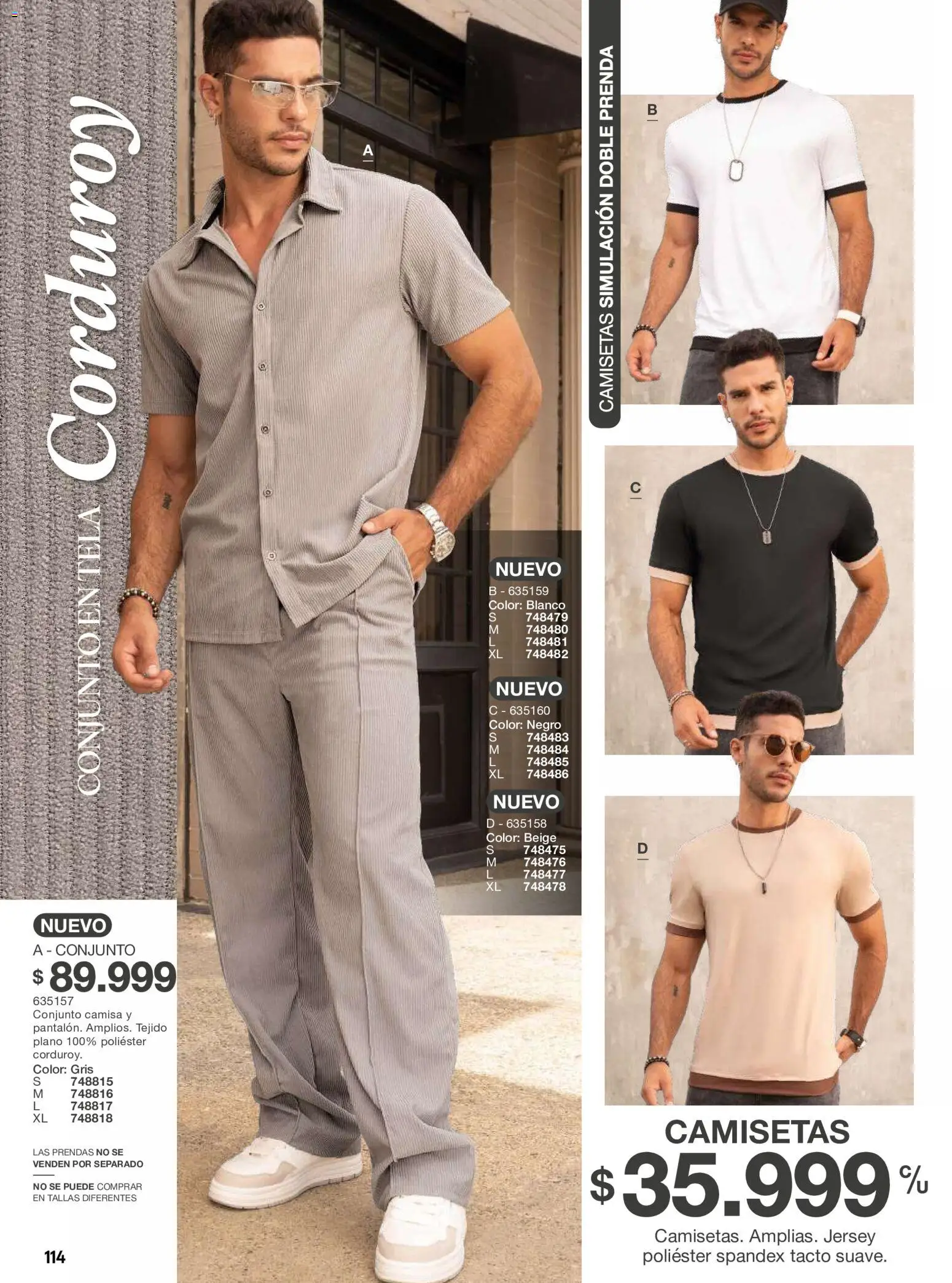 Carmel revista - valida desde el 01/07/2026 | Página: 114 | Productos: Conjunto, Camisa