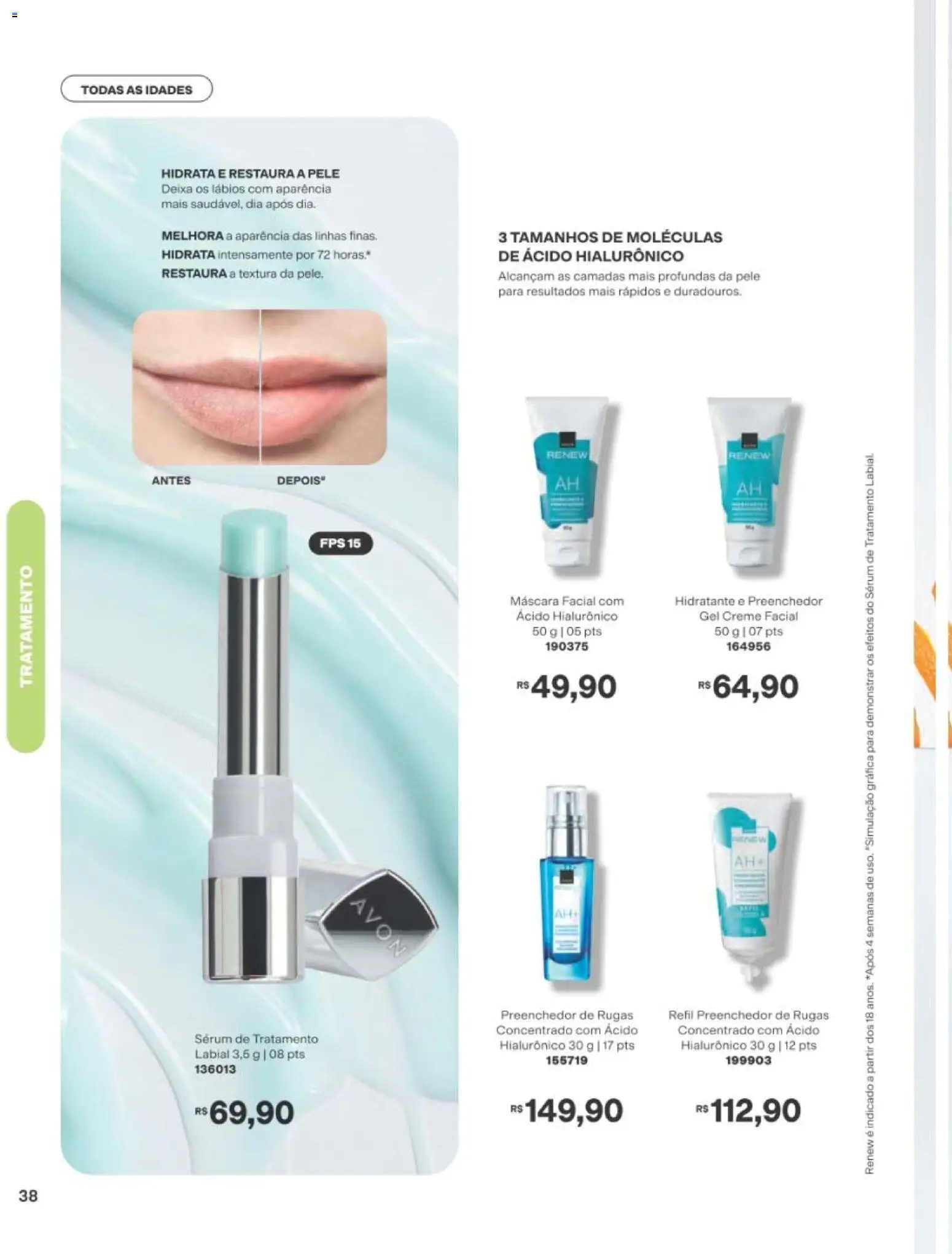 Avon Folheto - válido de 29/06/2026 | Página: 38 | Produtos: Máscara facial, Sérum, Creme