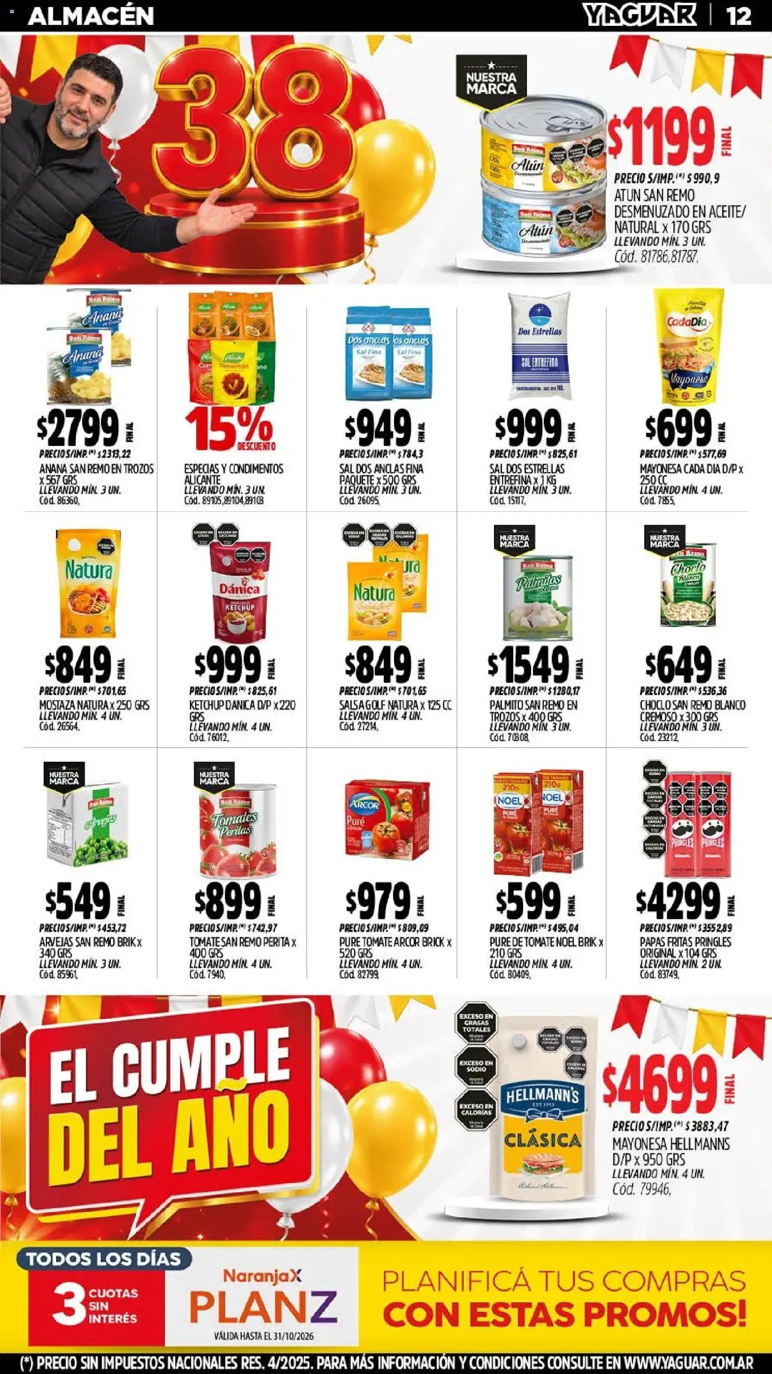 Yaguar - Oferta Semanal Mendoza │ válido desde el 19/10/2026 | Página: 14