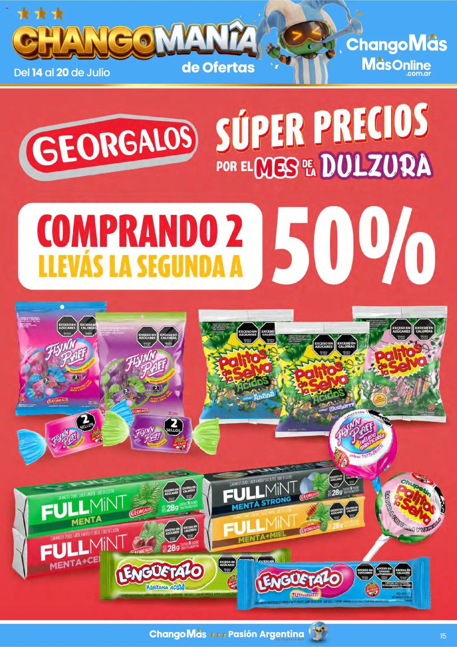 Changomas Especial dulzura │ válido desde el 14/07/2026 | Página: 8 | Productos: Ananá, Manzana, Uva
