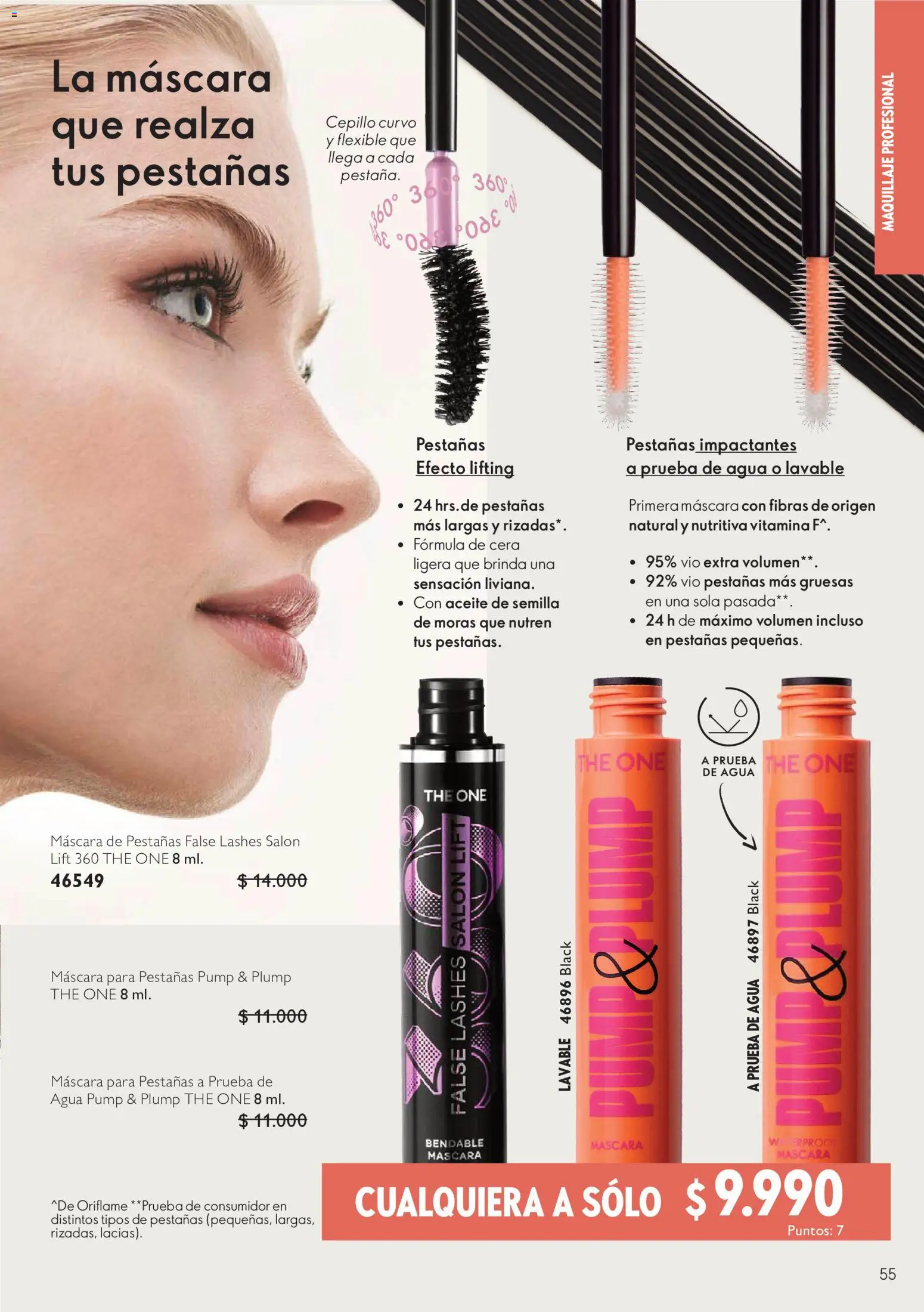 Oriflame catálogo │ válido desde el 11.09.2026 | Página: 55 | Productos: Agua, Cera, Flexible, Máscara