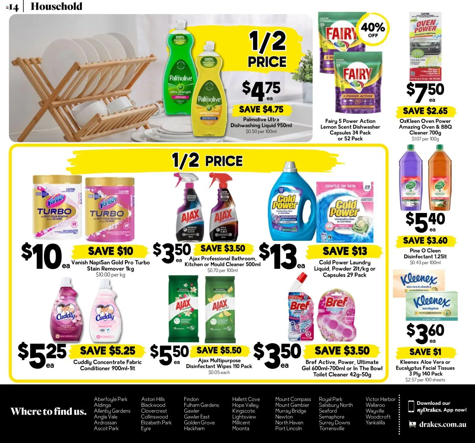 Drakes catalogue - valid from 22/07/2026 | Page: 14 | Products: Powder, Conditioner, Water, Tissues