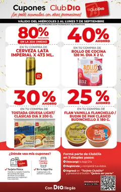 Vista previa CERVEZA LATA IMPERIAL X 473 ML., CERVEZA LATA IMPERIAL X 473 ML. válido desde el 01/09/2026 | Página: 6 | Productos: Vainilla, Budín, Tostadas, Cerveza