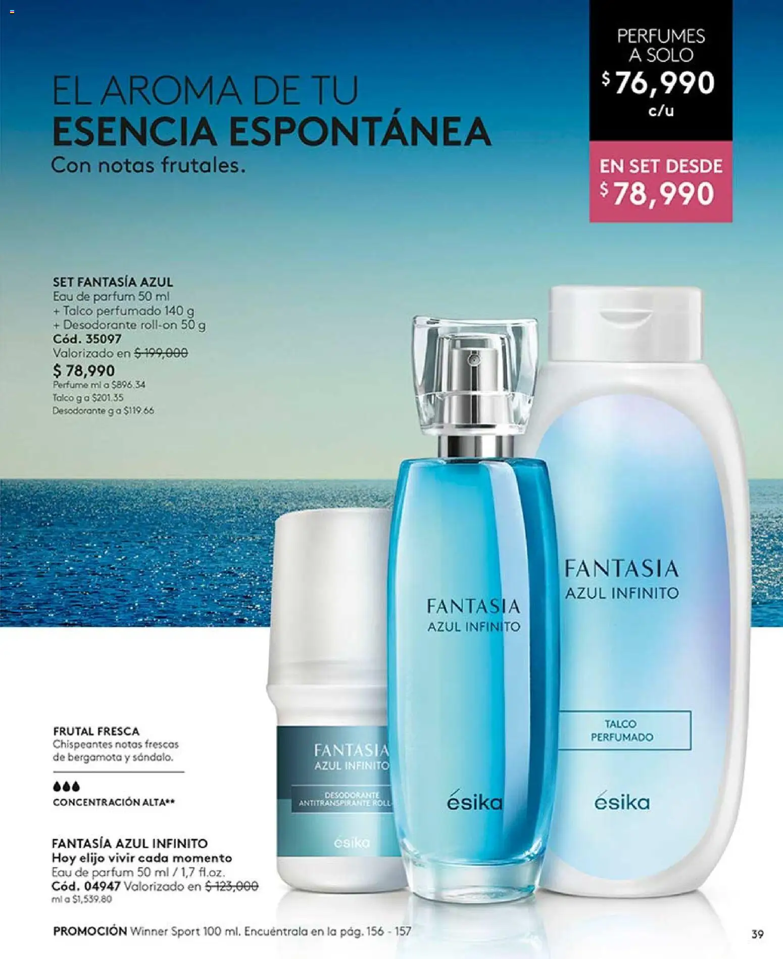 Ésika revista - valida desde el 17/07/2026 | Página: 39 | Productos: Perfume, Desodorante, Antitranspirante