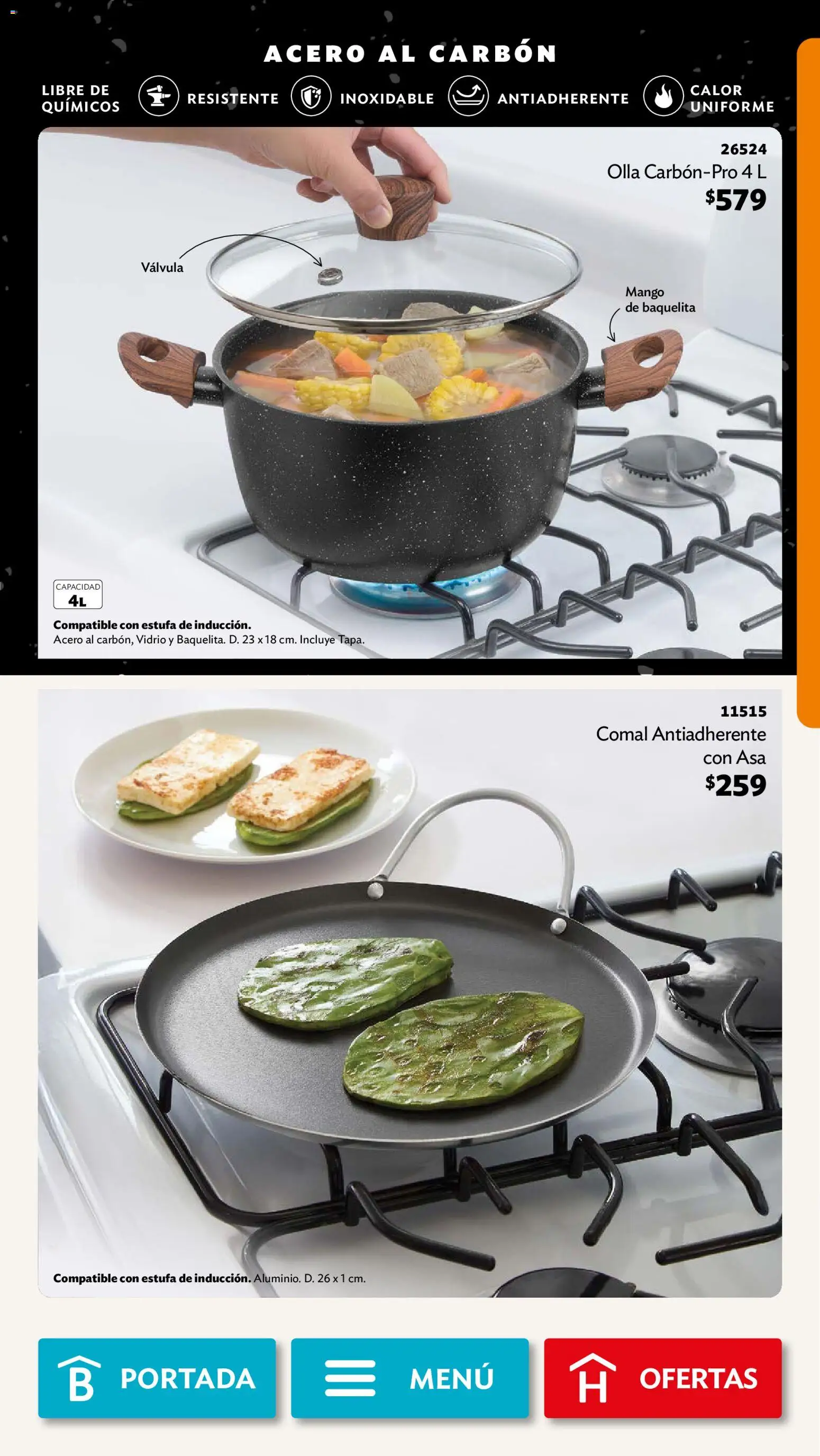 Nuevas ofertas de Betterware válidas en toda la República Mexicana desde el 03/08/2026. ¡Encuentra las mejores ofertas en Betterware campaña 8 2026! | Página: 33 | Productos: Mango, Válvula, Olla
