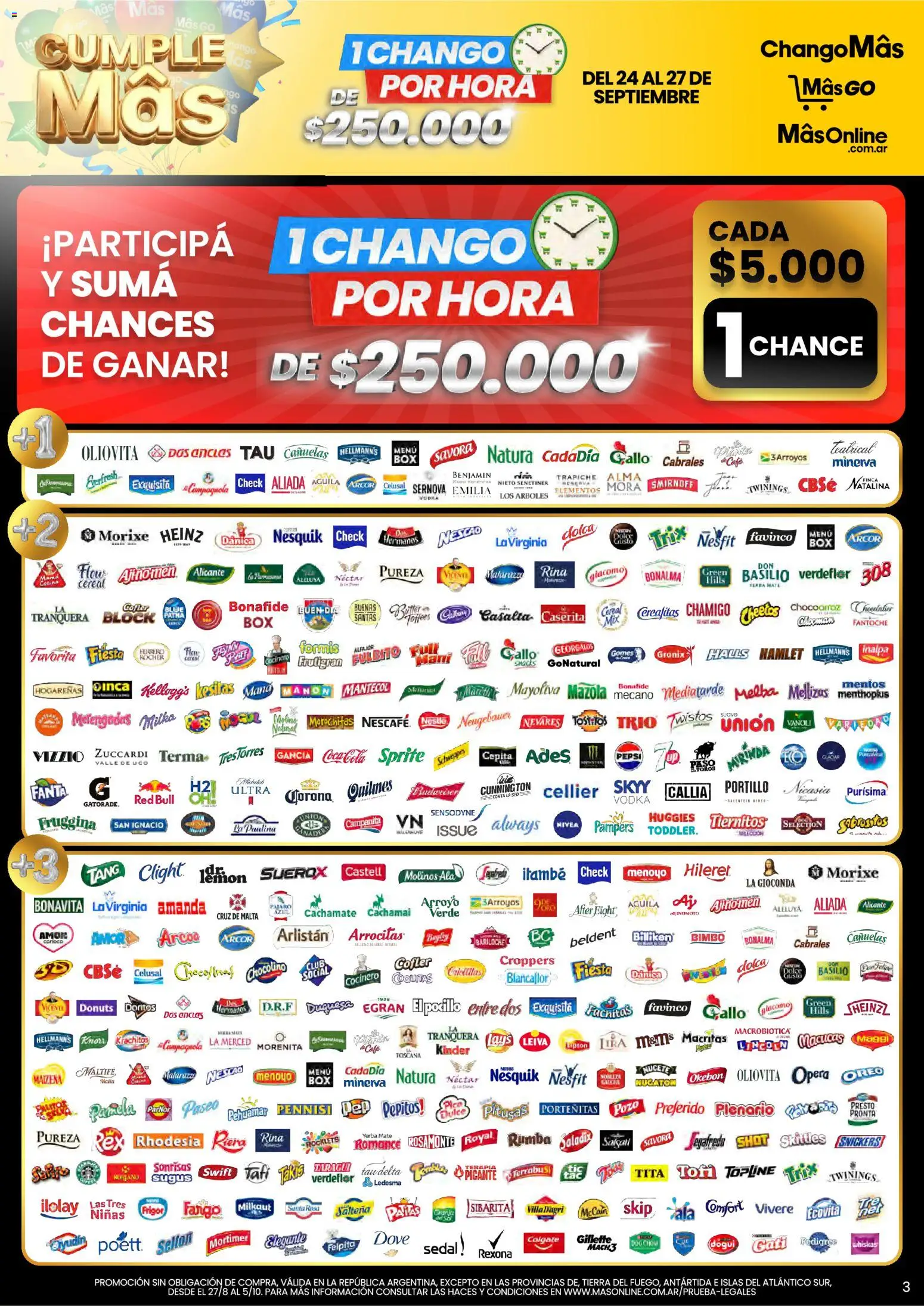 Changomas - CumpleMâs │ válido desde el 24/09/2026 | Página: 3 | Productos: Oreo, Pala, Café, Alfajor
