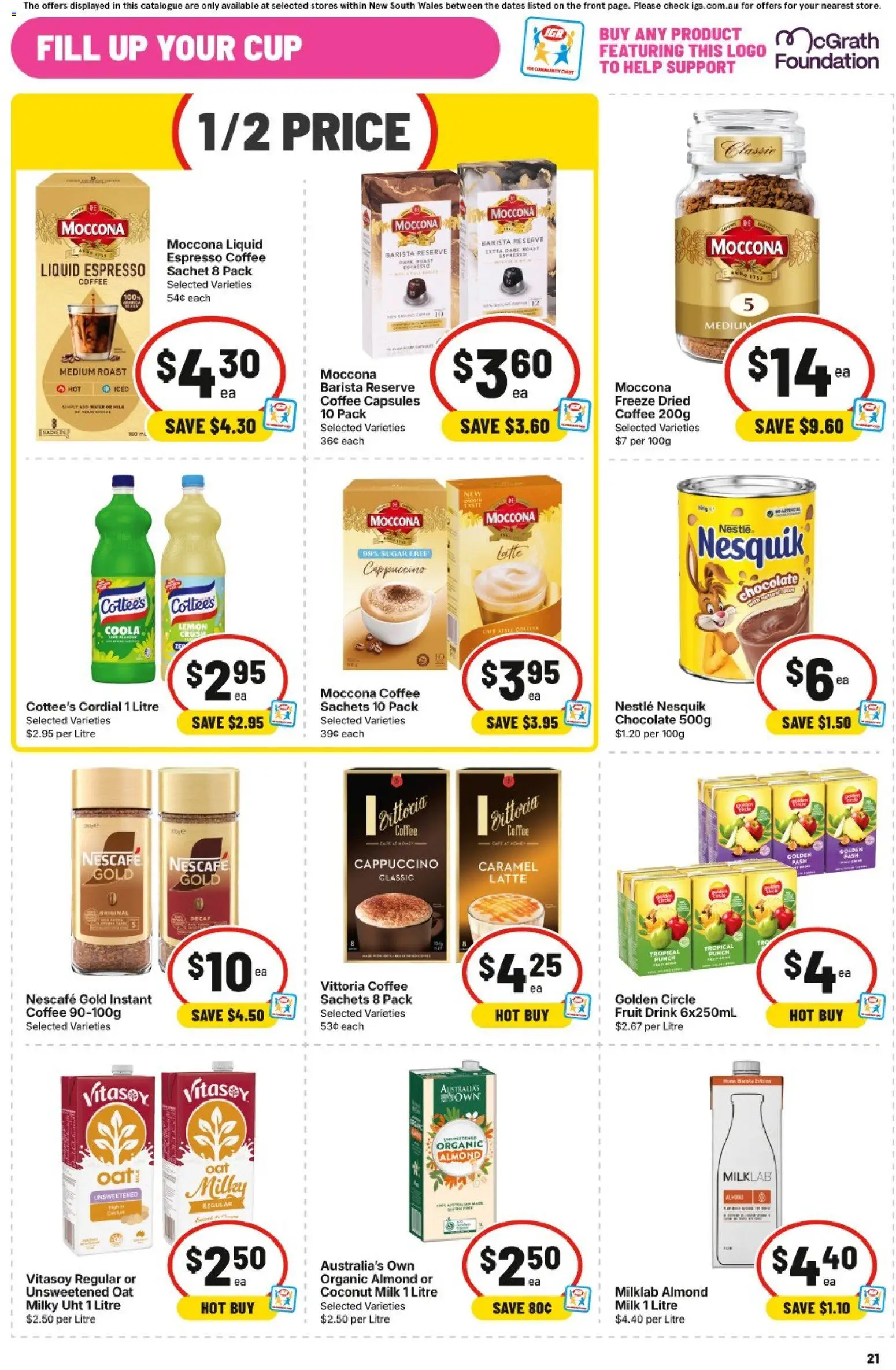 IGA catalogue - valid from 16/09/2026 | Page: 18 | Products: Fruit, Moccona, Foundation, Coconut