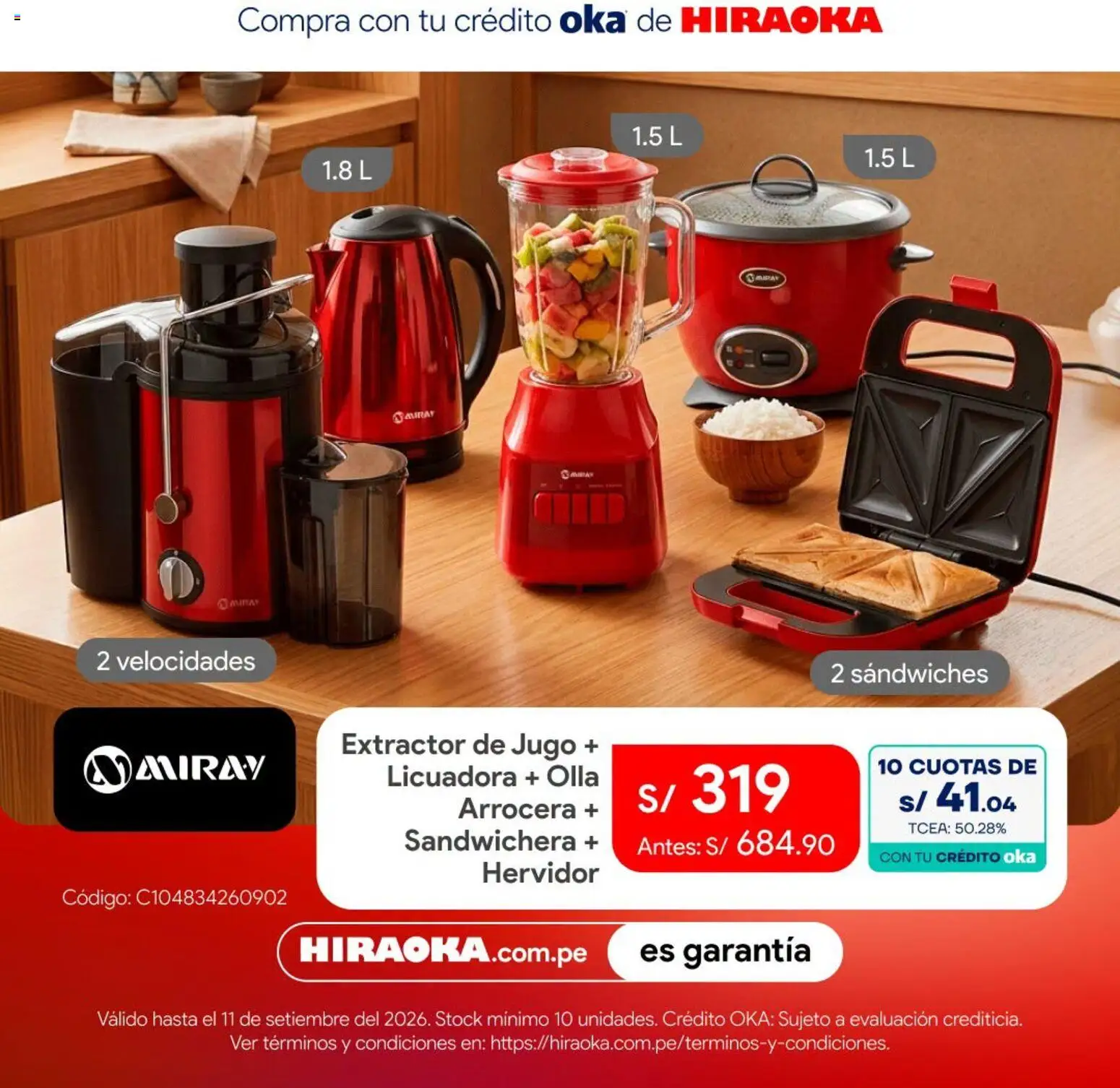 Catálogo Hiraoka válido desde 08/09/2026 | Página: 4