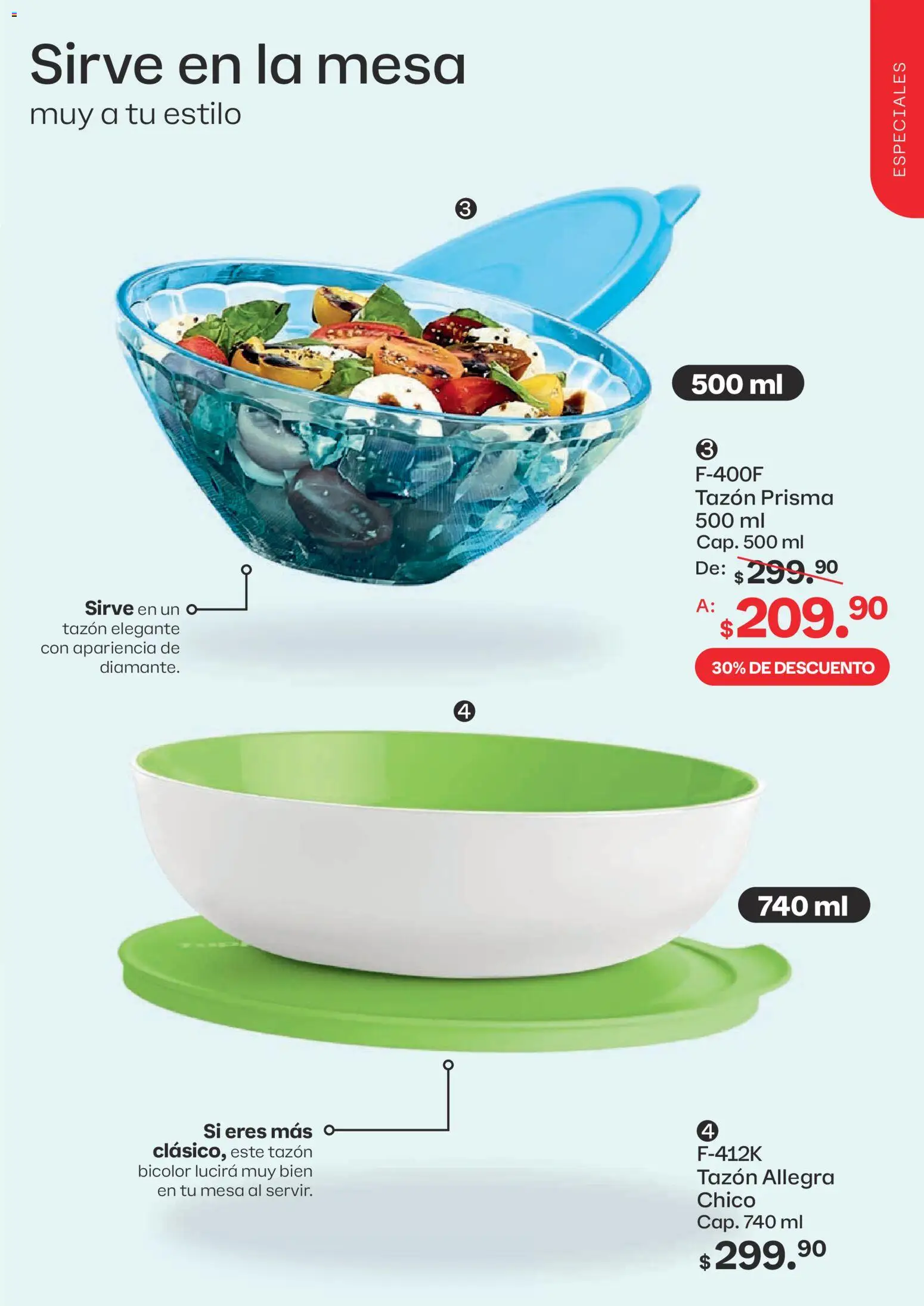 Nuevas ofertas de Tupperware válidas en toda la República Mexicana desde el 13/07/2026. ¡Encuentra las mejores ofertas en Tupperware catálogo! | Página: 111 | Productos: Mesa