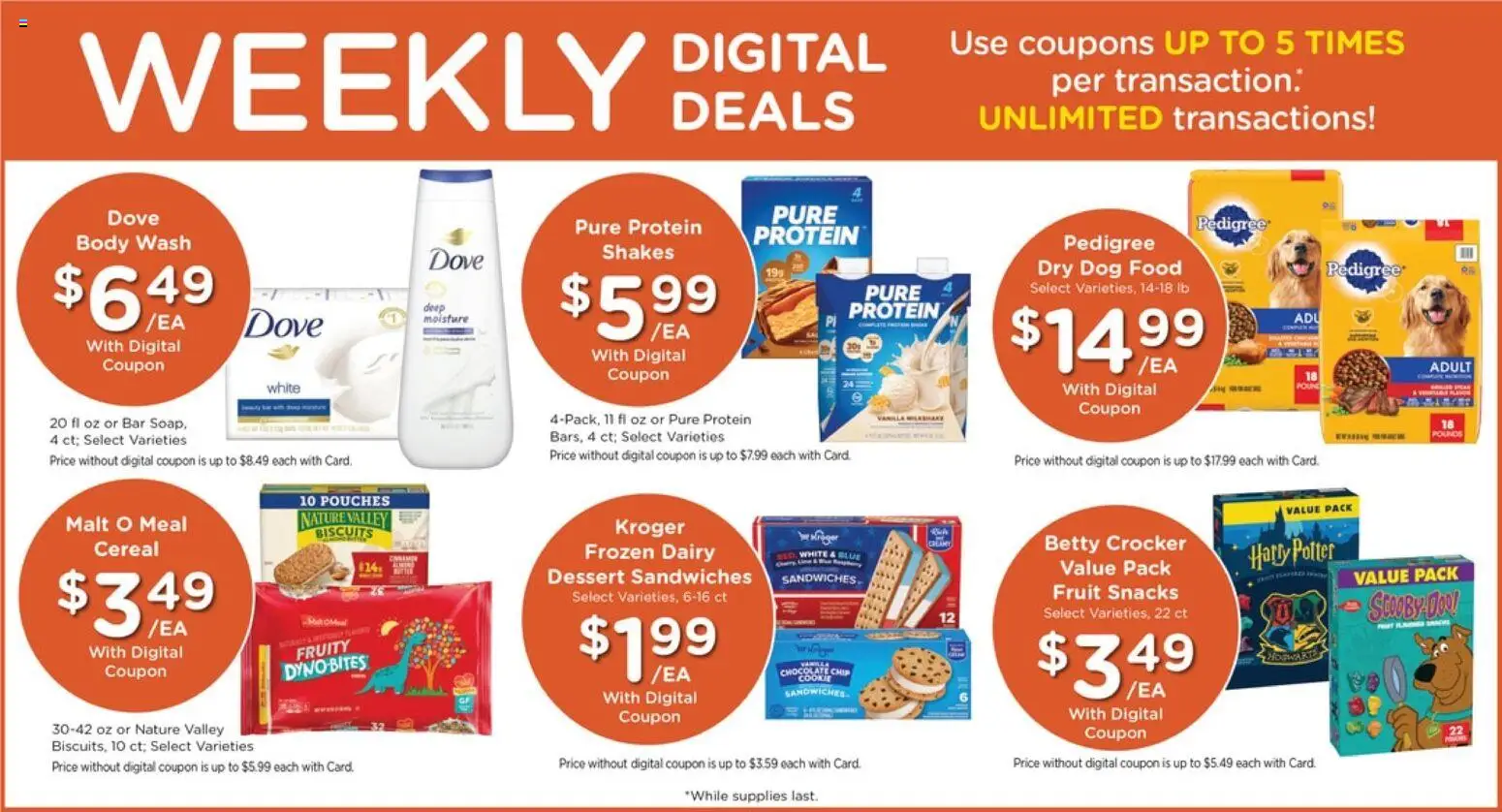 Pick ‘n Save Weekly Ad - valid from 03.06.2026 | Page: 3 | Products: Dog Food, Chocolate, Body Wash, Chocolate Chip