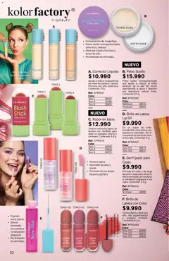 Leonisa catálogo aniversario leonisa -  Vista previa de la revista de la tienda Leonisa valido desde el 25/06/2026 | Página: 22 | Productos: Fijador, Brillo, Brillo de labios, Corrector