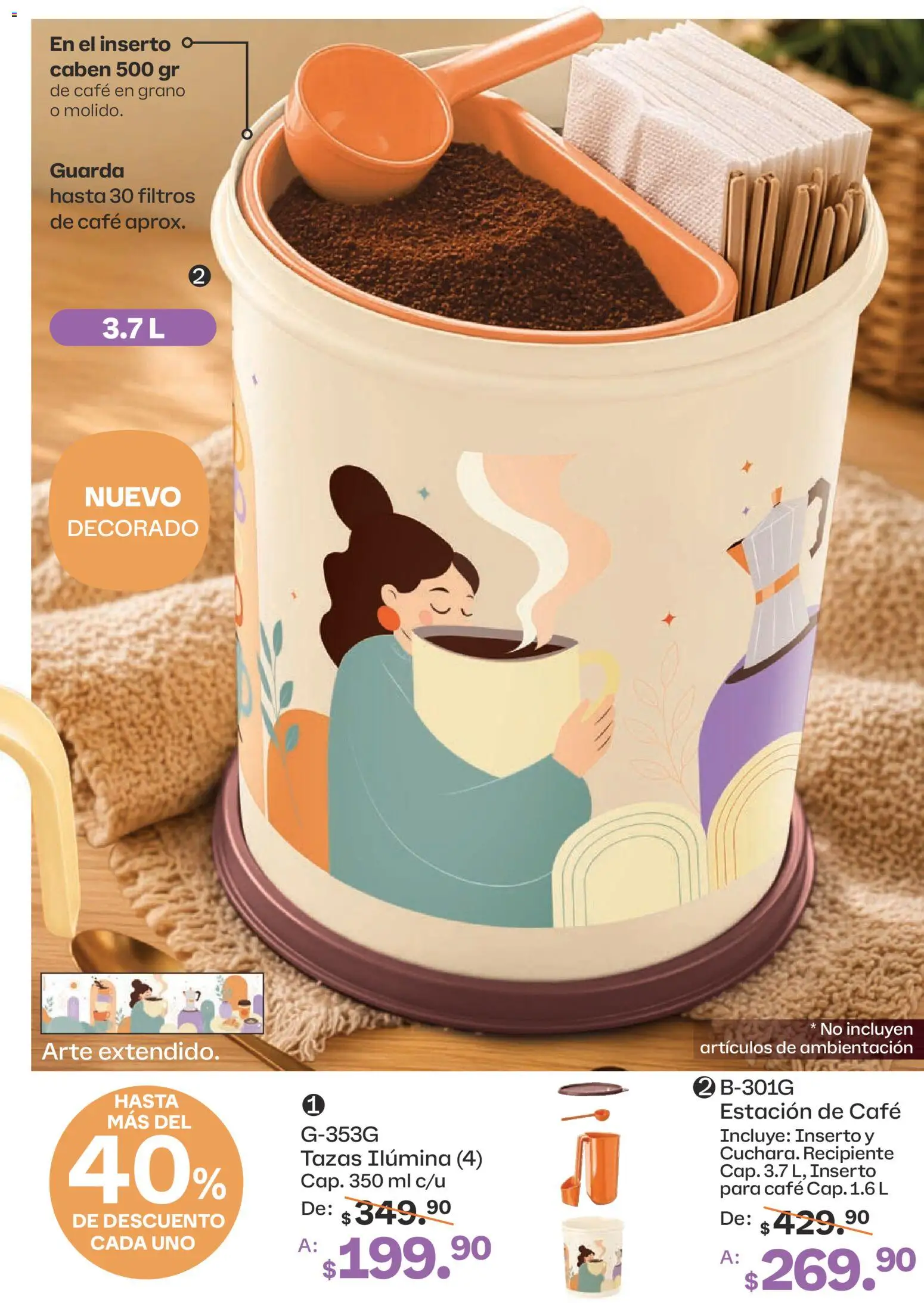 Nuevas ofertas de Tupperware válidas en toda la República Mexicana desde el 10/08/2026. ¡Encuentra las mejores ofertas en Tupperware catálogo! | Página: 59 | Productos: Café en grano, Café