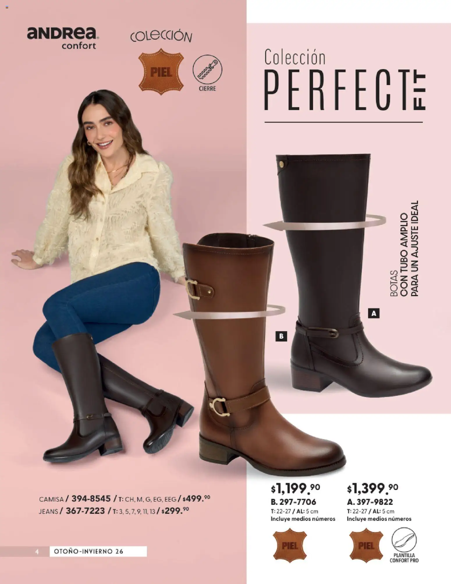 Nuevas ofertas de Andrea válidas en toda la República Mexicana desde el 23/08/2026. ¡Encuentra las mejores ofertas en Andrea catálogo Calzado Confort! | Página: 4