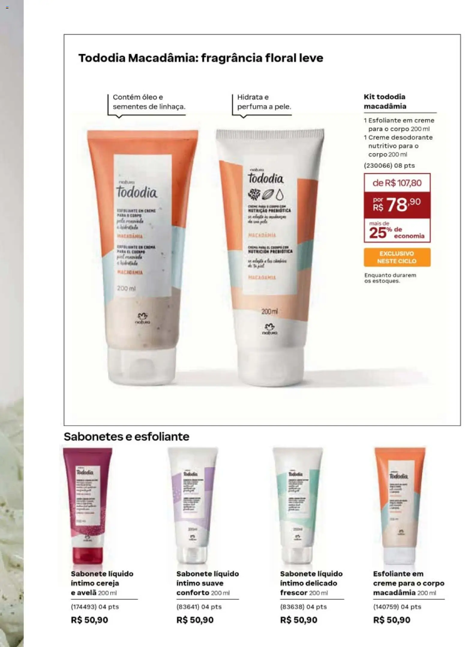 Natura Folheto - válido de 19/07/2026 | Página: 107 | Produtos: Fragrância, Óleo, Creme, Avelã