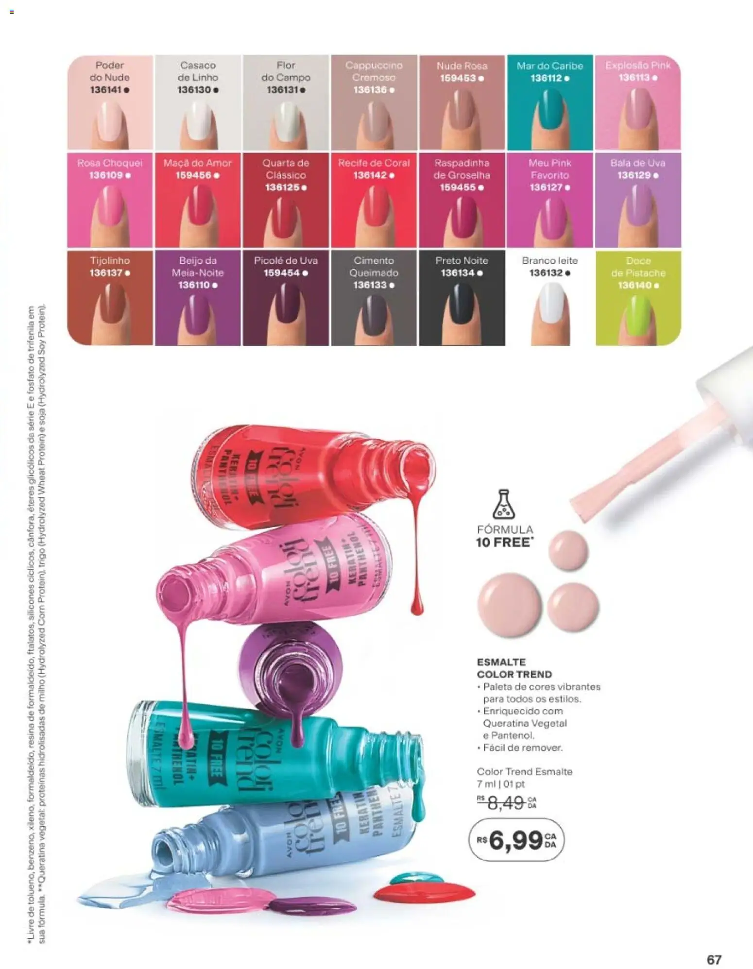 Avon Folheto - válido de 10/08/2026 | Página: 67 | Produtos: Pistache, Cimento, Bala, Soja