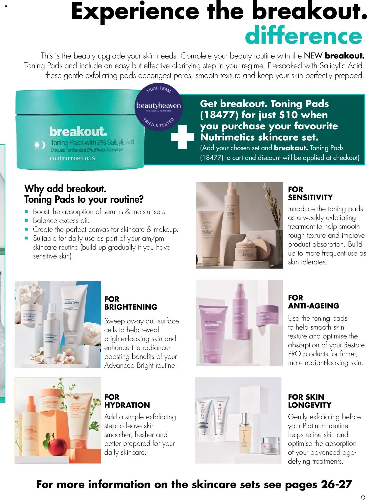 Nutrimetics catalogue - valid from 16/08/2026 | Page: 9 | Products: Milk, Lotion, Cart, Treatment