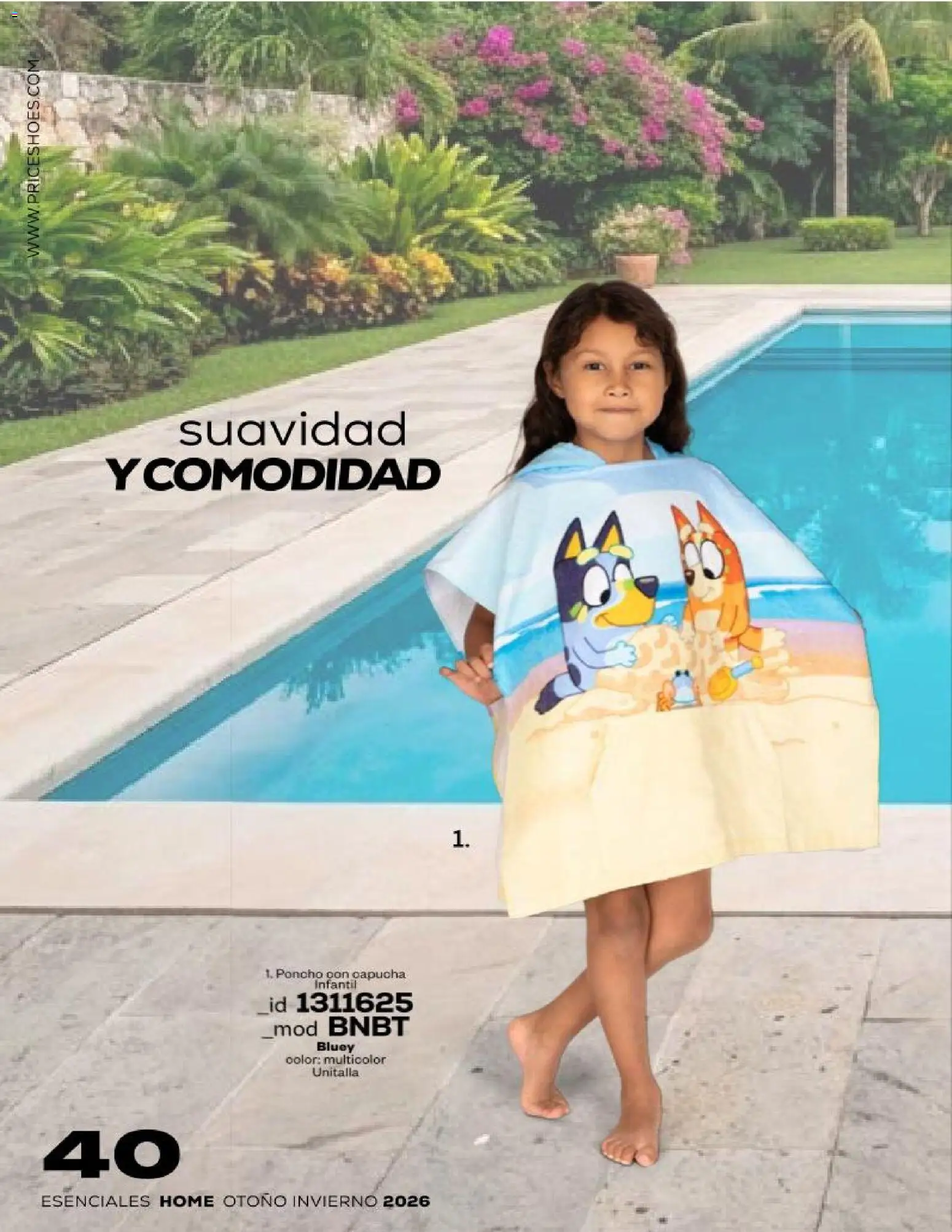 Nuevas ofertas de Price Shoes válidas en toda la República Mexicana desde el 17/08/2026. ¡Encuentra las mejores ofertas en Price Shoes catálogo Esenciales Home! | Página: 40 | Productos: Poncho