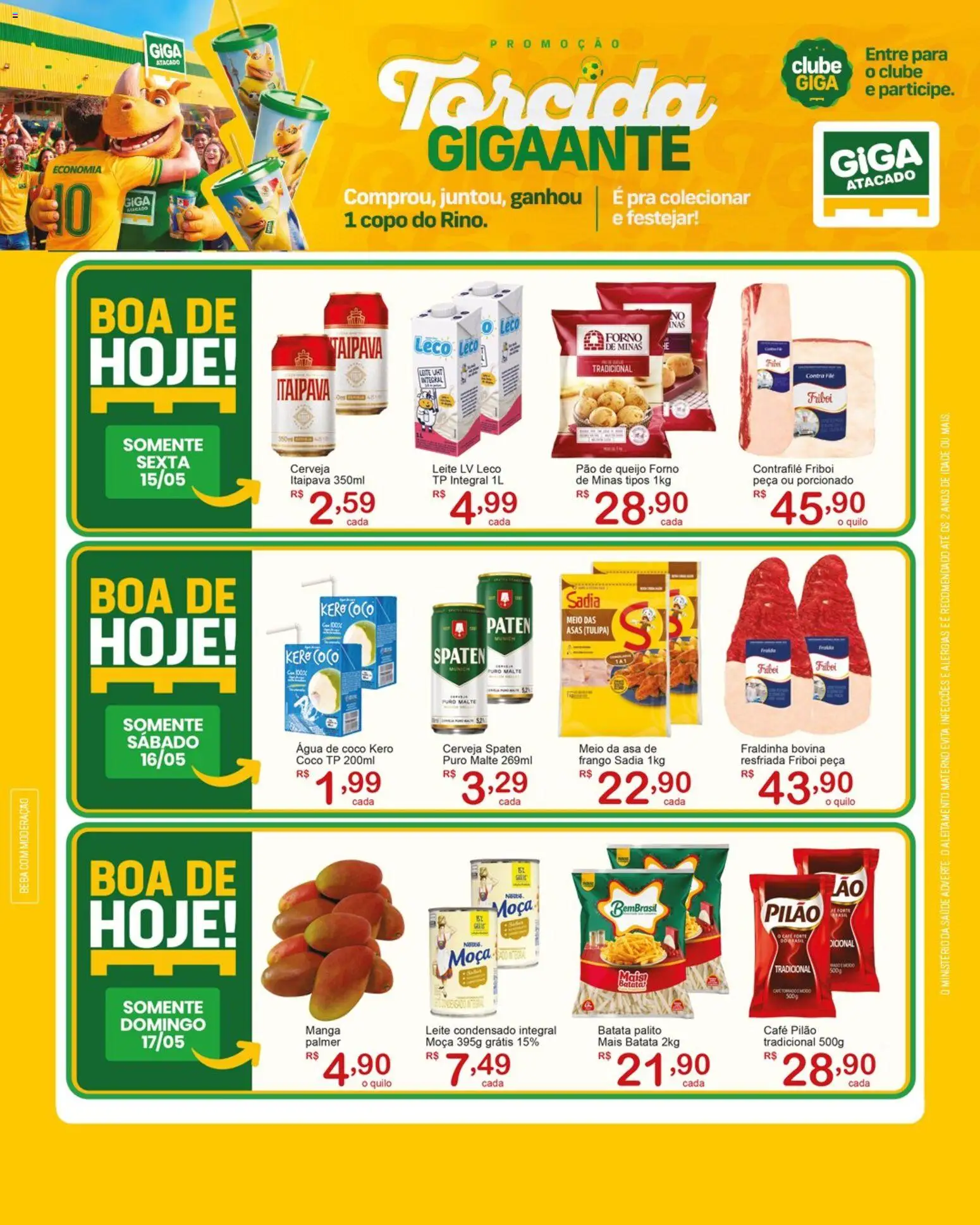 GIGA Atacado Folheto - válido de 15.05.2026 | Página: 1 | Produtos: Coco, Pão, Café pilão, Pão de queijo