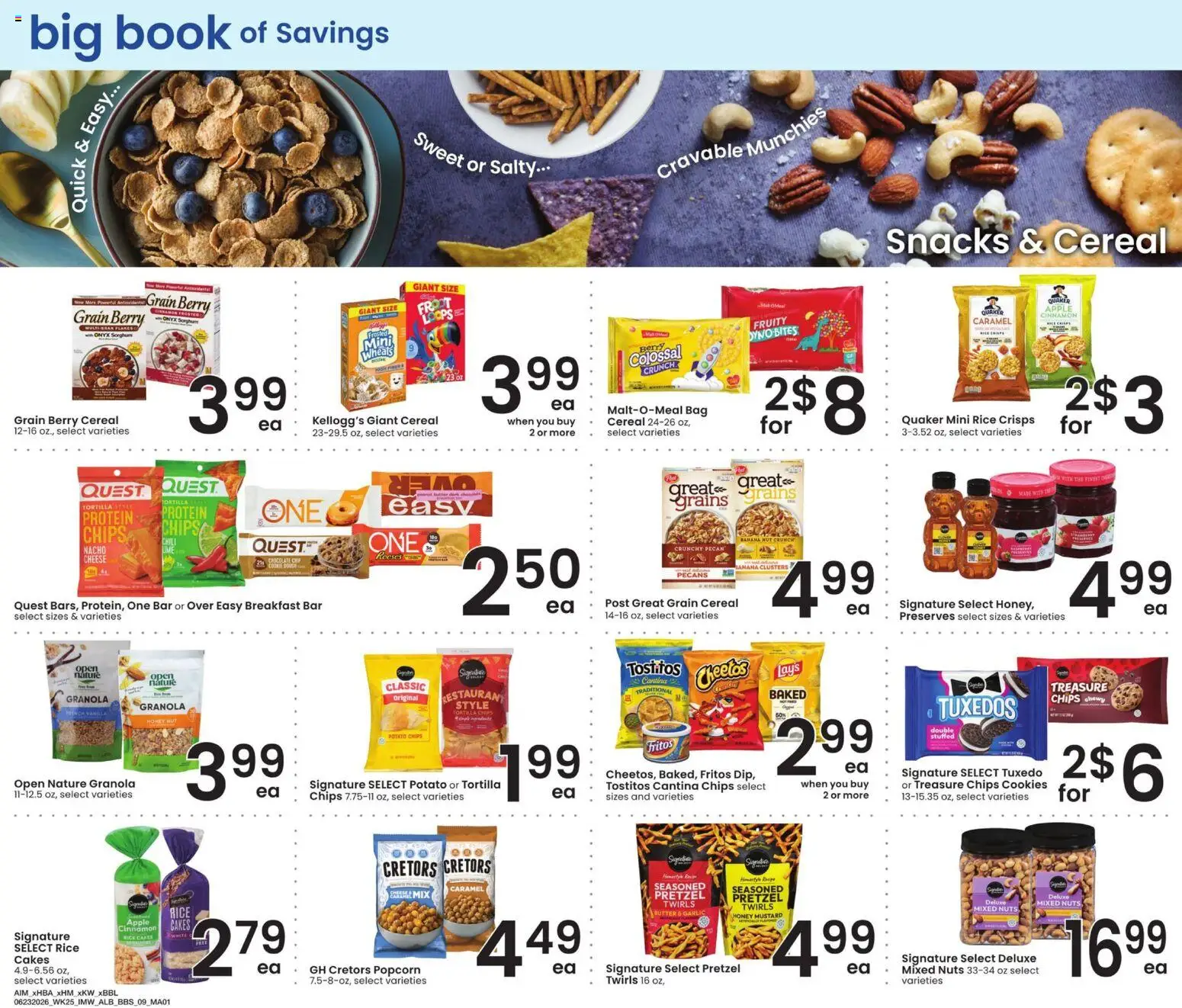 Albertsons Big Book of Savings - valid from 06/23/2026 | Page: 8 | Products: Chips, Nuts, Chocolate Chip, Bag