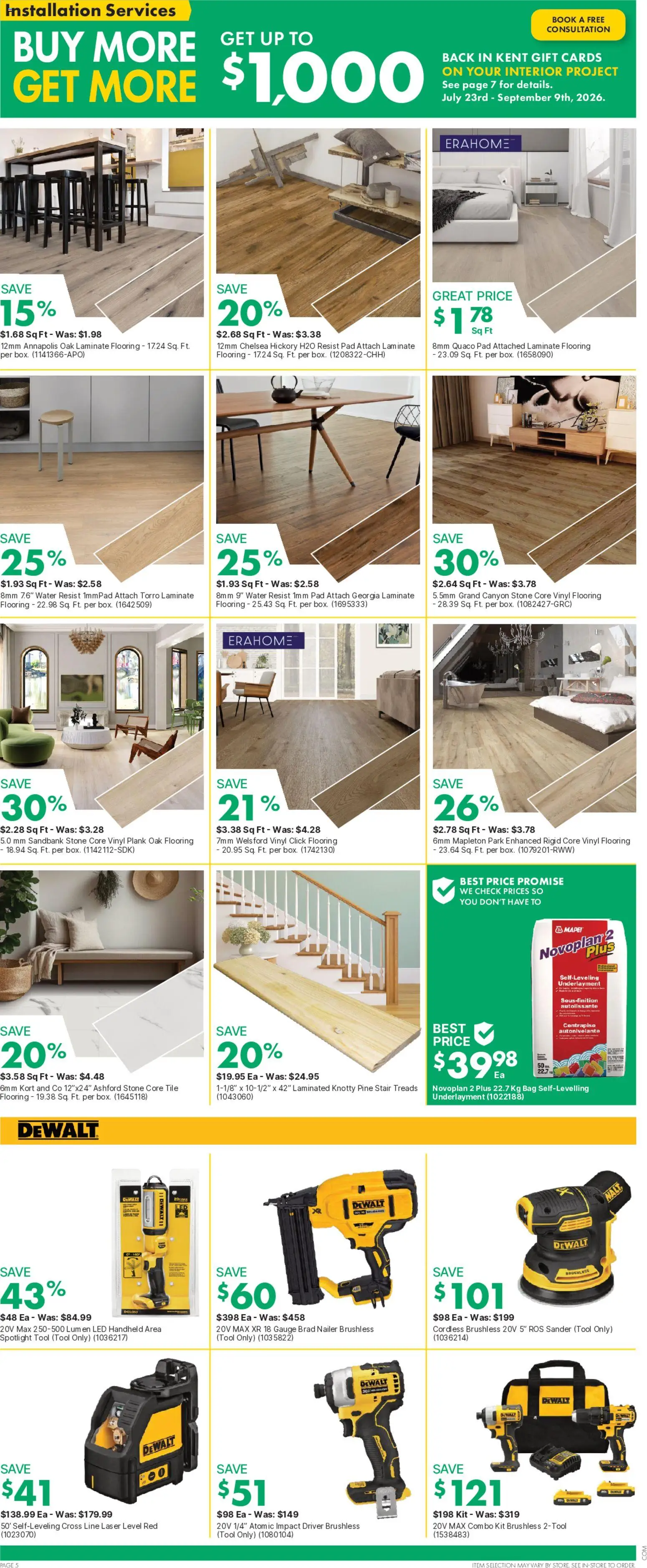Kent flyer valid from Aug 13, 2026 | Page: 6 | Products: Water, Bag