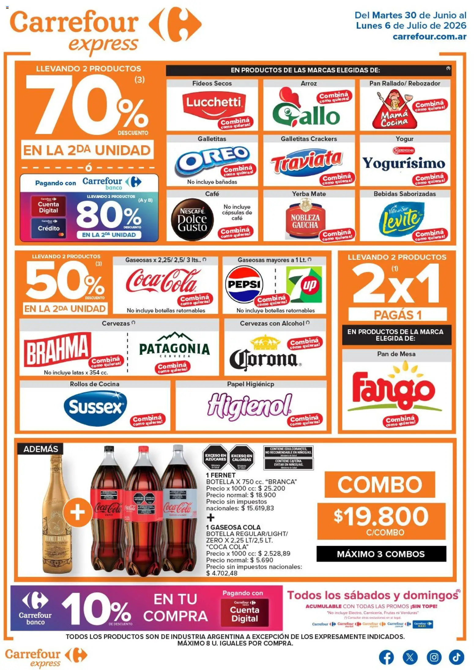 Carrefour - Express │ válido desde el 30/06/2026 | Página: 2 | Productos: Botella, Cocina, Mesa, Yerba