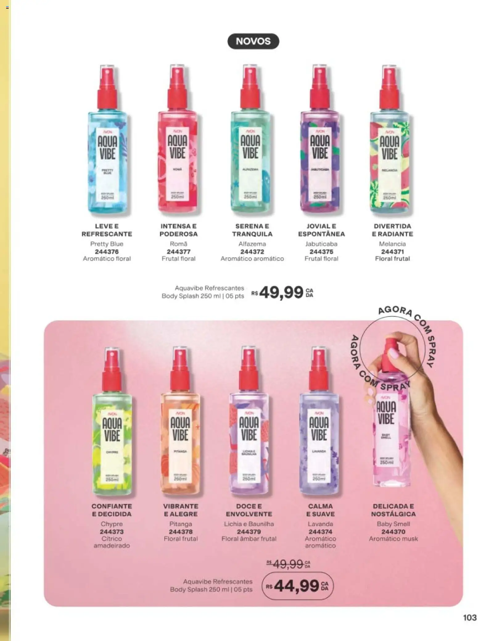 Avon Folheto - válido de 01/09/2026 | Página: 103 | Produtos: Melancia, Baunilha, Romã, Body
