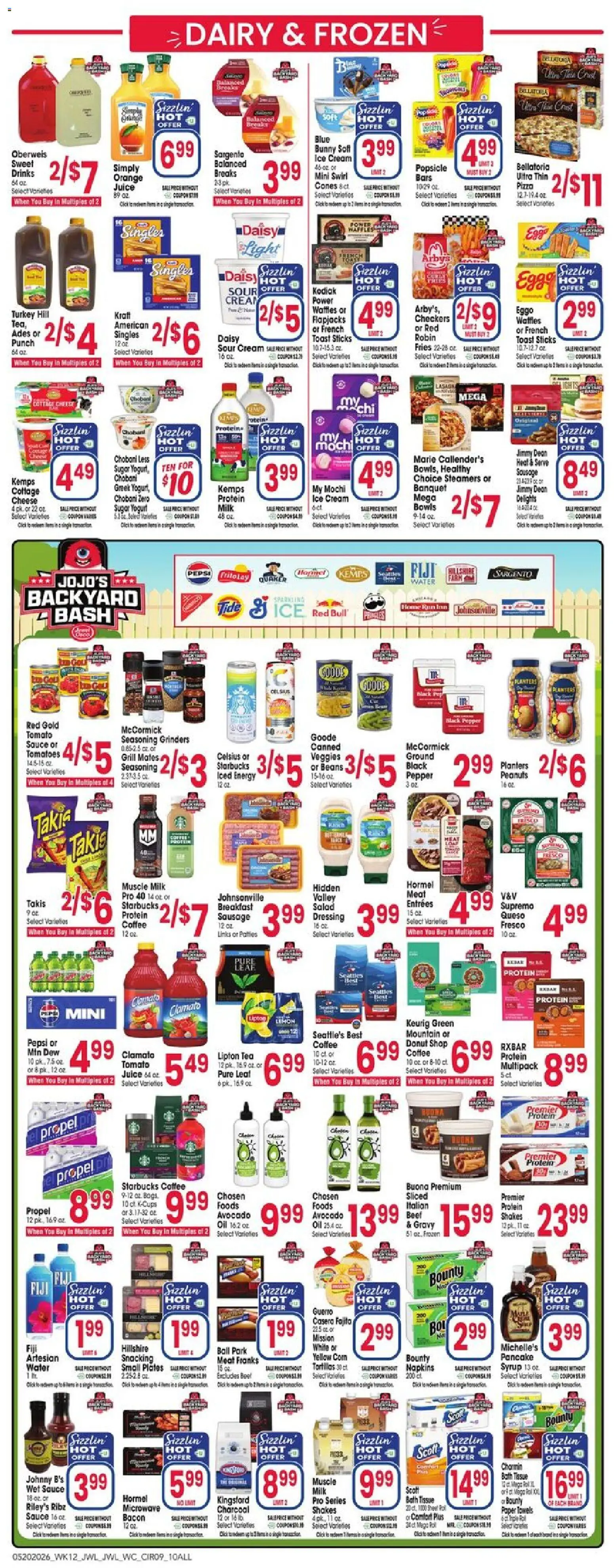 Jewel Osco Weekly Ad - IN - valid from 20.05.2026 | Page: 9 | Products: Pizza, Microwave, Sour cream, Salad