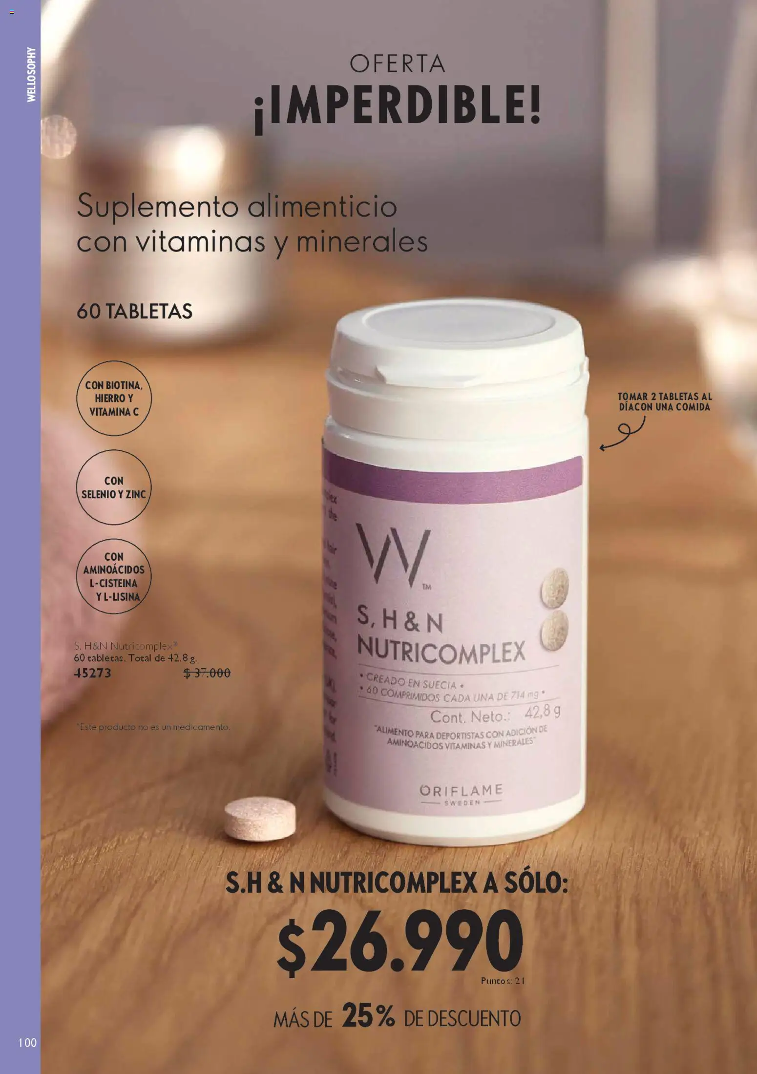 Oriflame ofertas  │ válido desde el 28.03.2026 | Página: 100 | Productos: Vitaminas