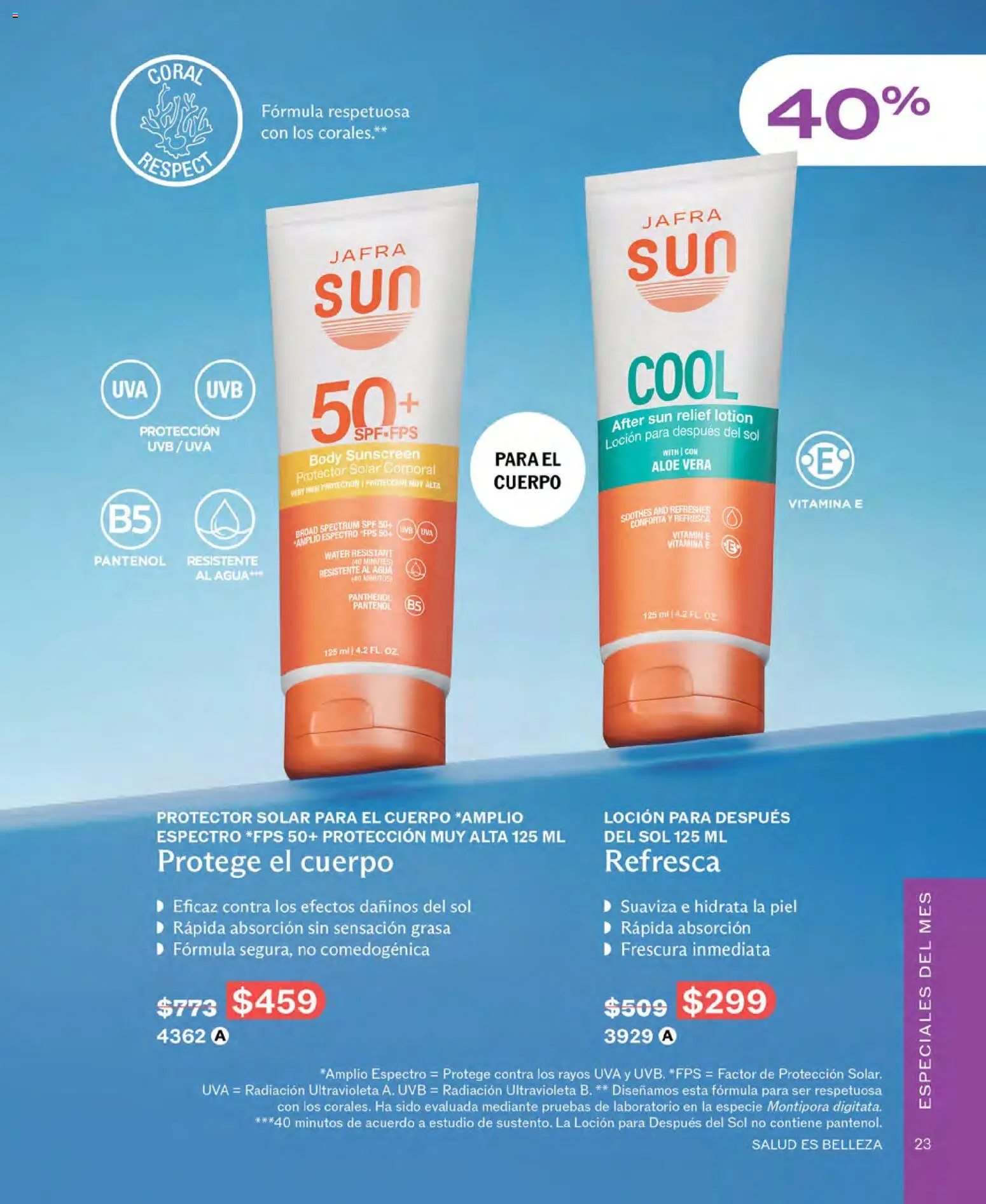 Nuevas ofertas de JAFRA válidas en toda la República Mexicana desde el 01.06.2026. ¡Encuentra las mejores ofertas en JAFRA catálogo! | Página: 23 | Productos: Agua, Uva, Body, Protector solar