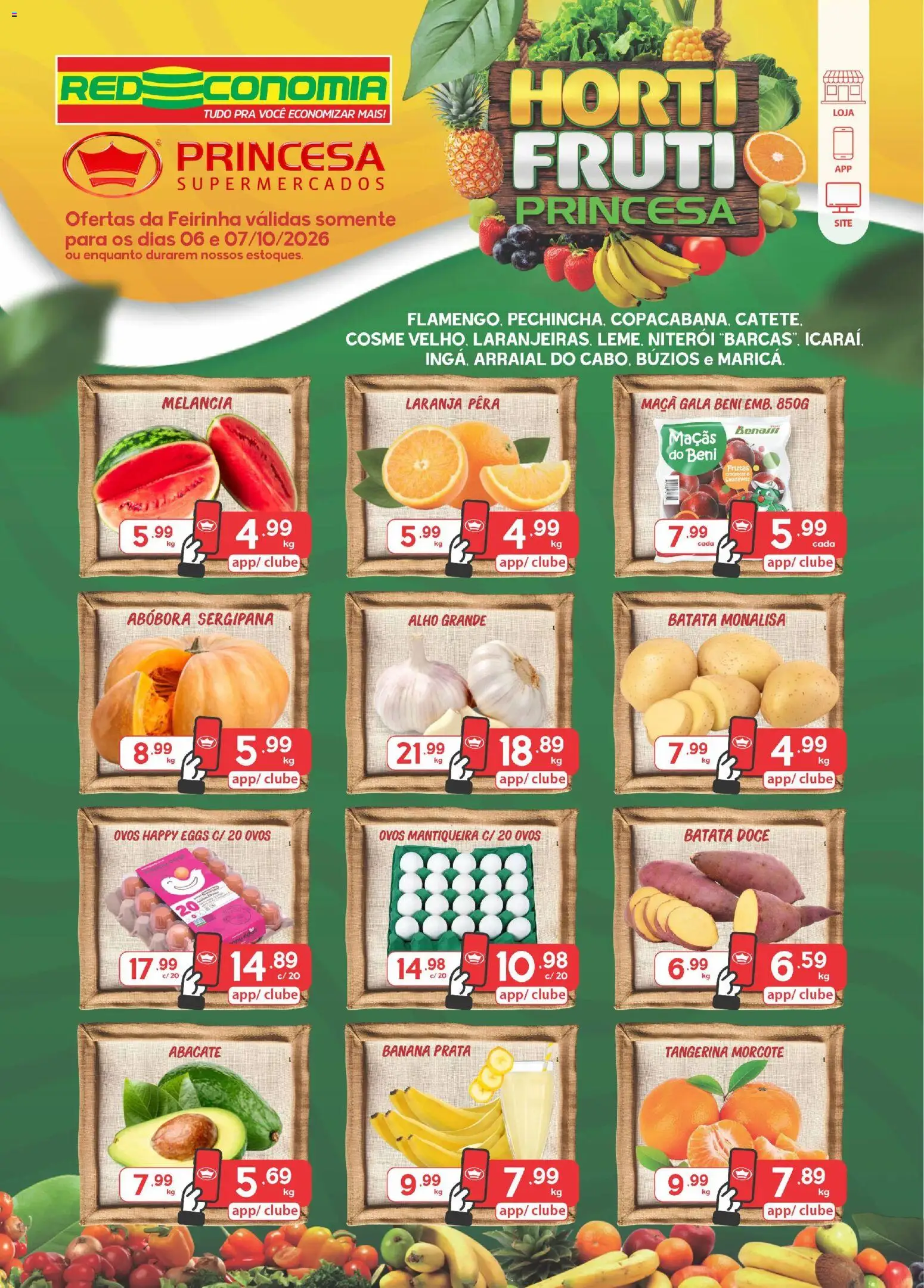Princesa ofertas Hortifruti Terça-feira 6 Outubro