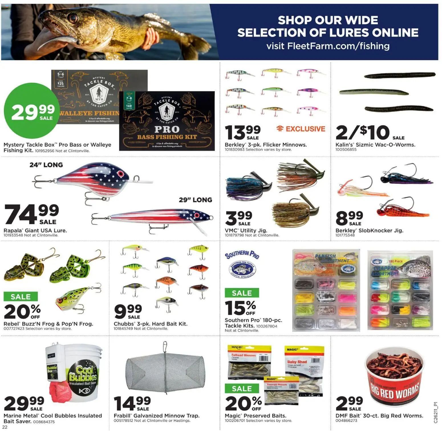 Mills Fleet Farm Weekly Ad - valid from 18.05.2026 | Page: 26 | Products: Box, Bait
