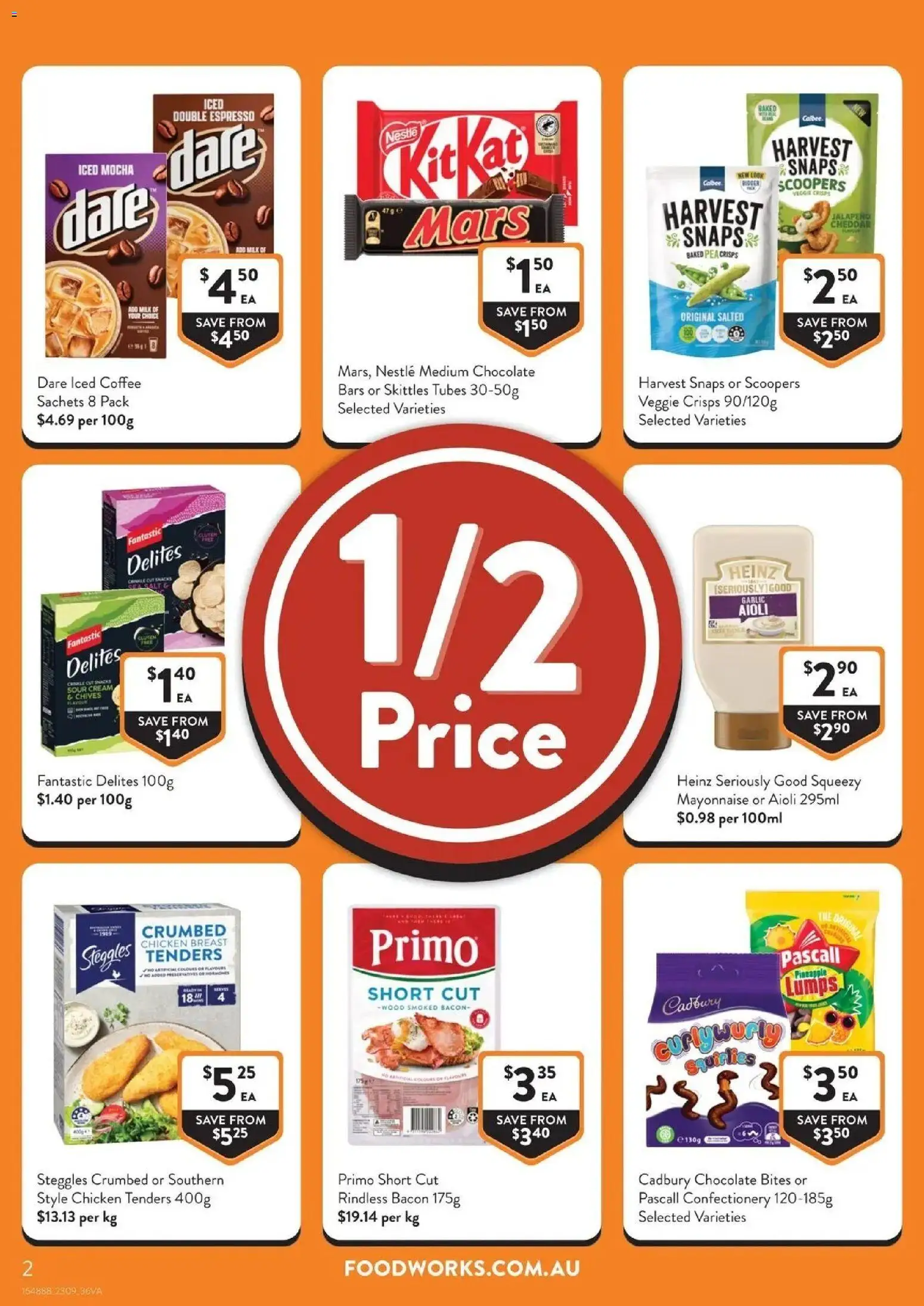 Foodworks catalogue Mirboo North - 23/09/2026 > weekly / monthly specials | Page: 2 | Products: Sour cream, Mayonnaise, Garlic, Pea