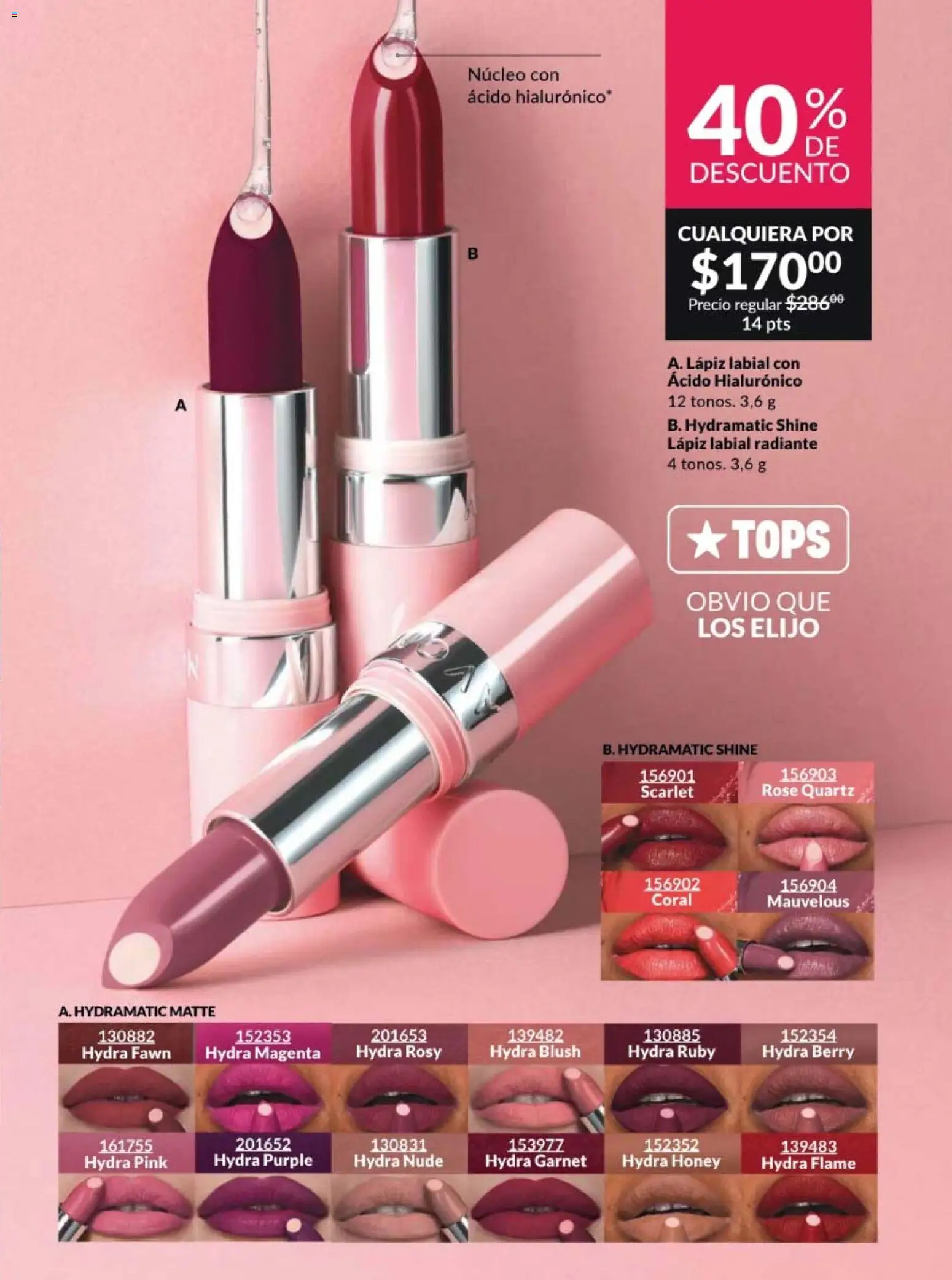 Nuevas ofertas de AVON válidas en toda la República Mexicana desde el 20/02/2026. ¡Encuentra las mejores ofertas en AVON campaña 4 2026! | Página: 37 | Productos: Radiante, Lápiz labial