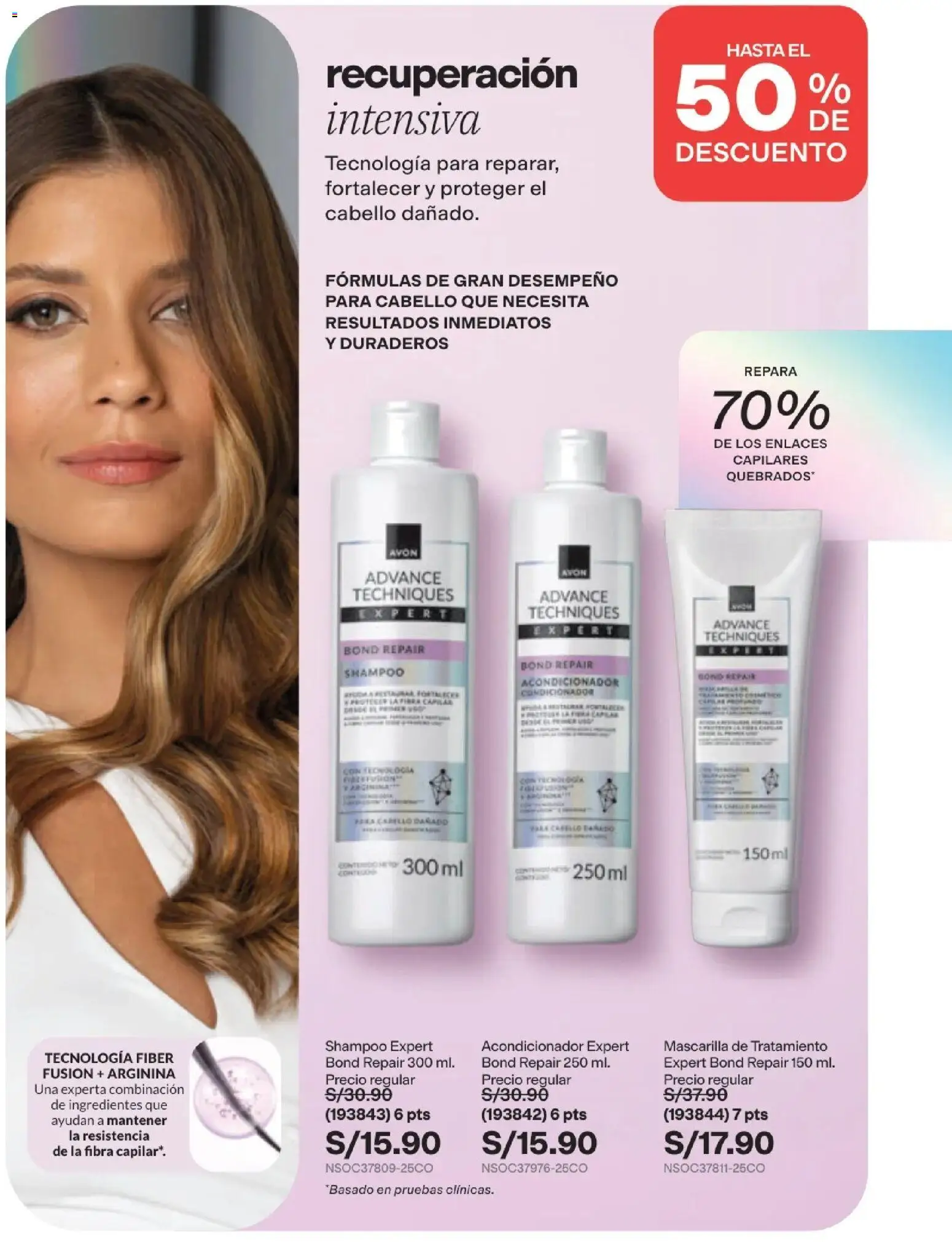 Catálogo Avon válido desde 29/08/2026 | Página: 168 | Productos: Shampoo, Acondicionador, Ingredientes