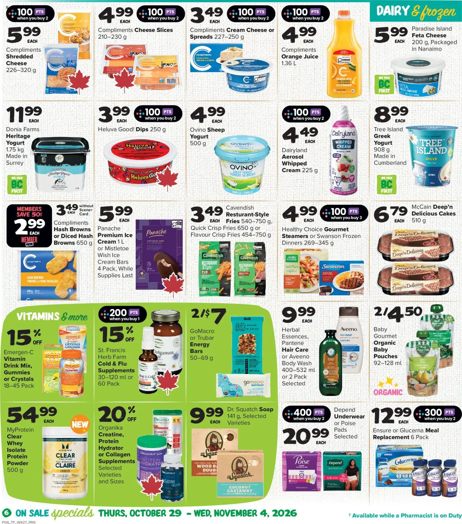 Thrifty Foods flyer valid from Oct 29, 2026 | Page: 8