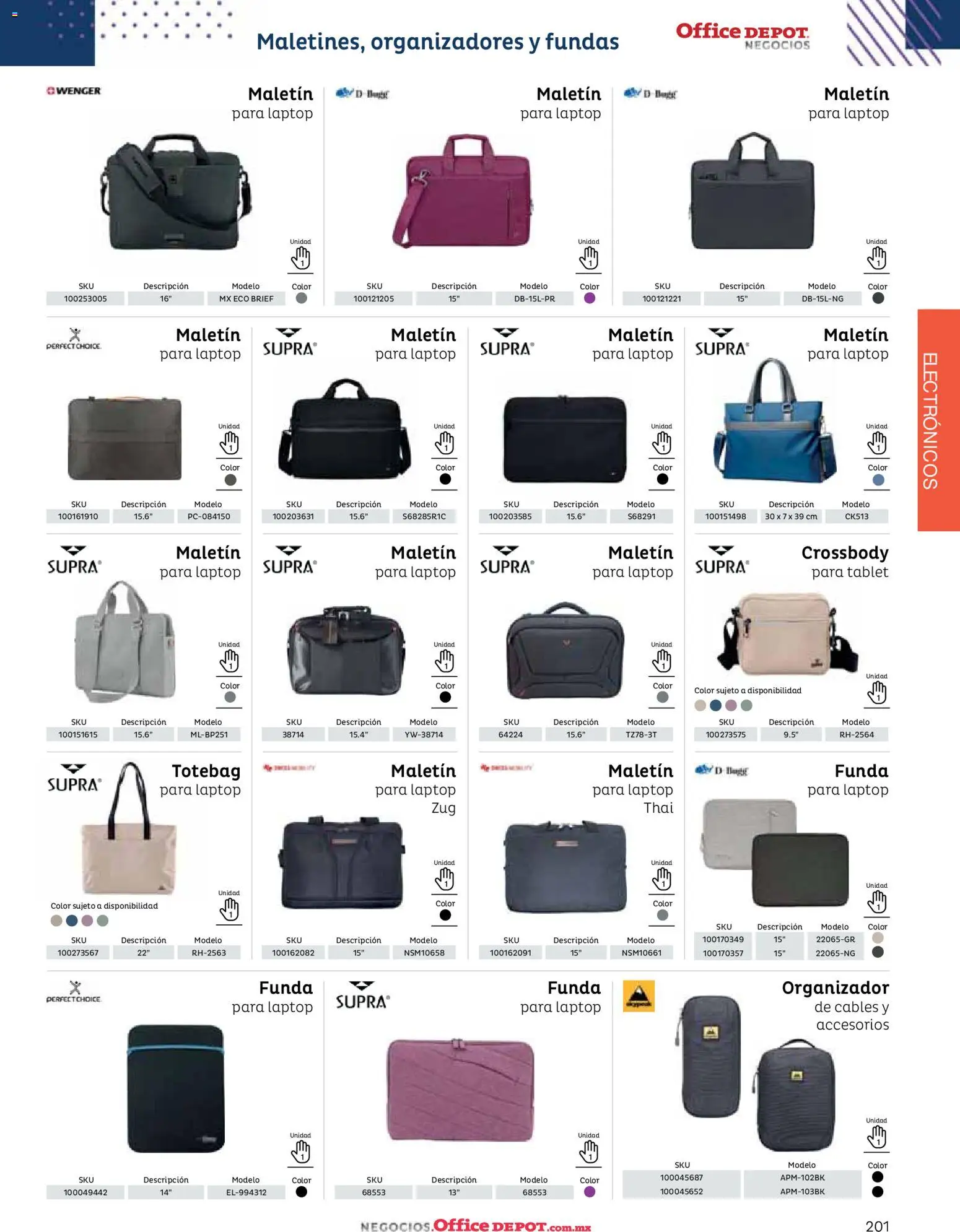 Nuevas ofertas de Office Depot válidas en toda la República Mexicana desde el 12/01/2026. ¡Encuentra las mejores ofertas en Office Depot catálogo 2026! | Página: 203 | Productos: Tablet, Funda, Organizador, Laptop
