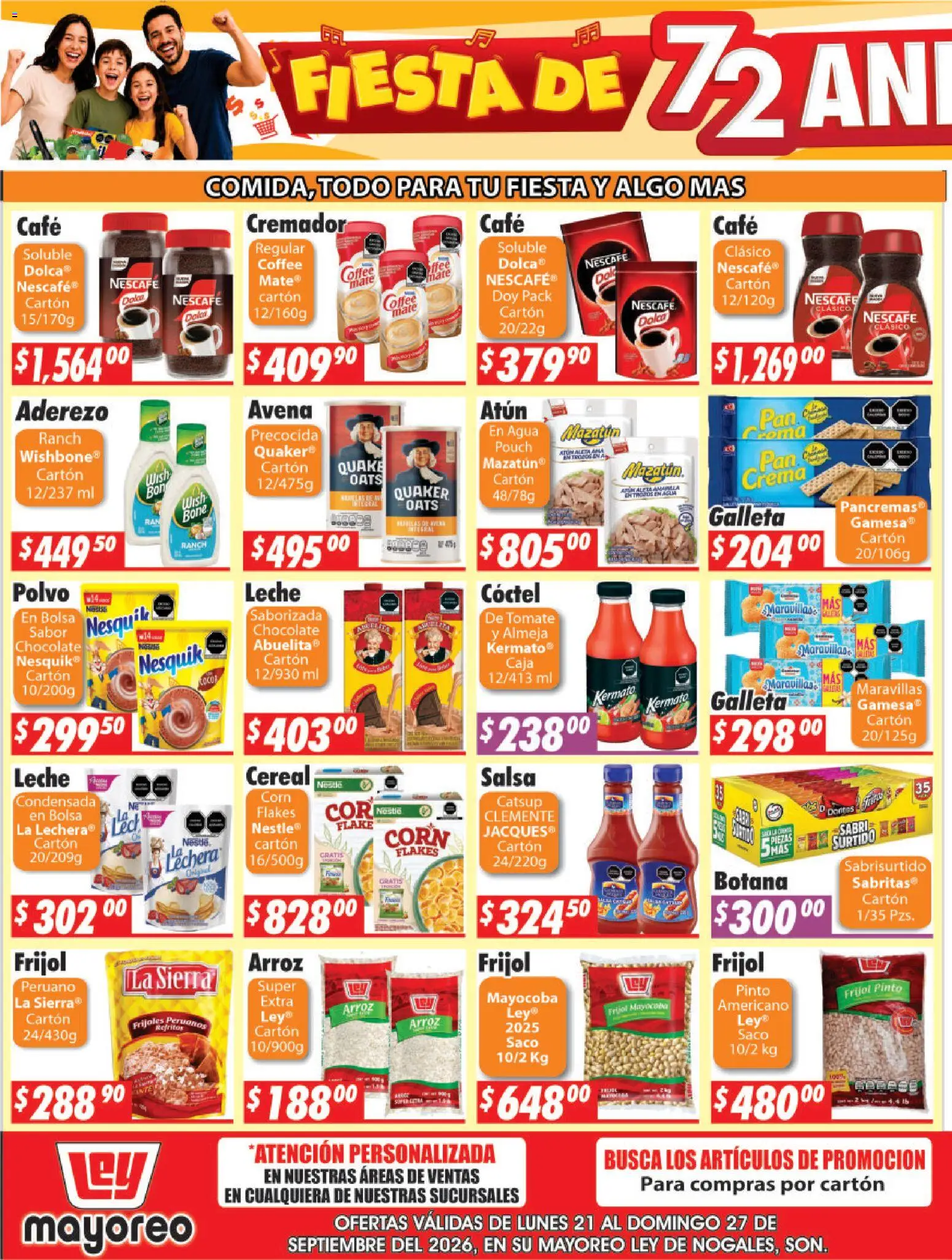 Nuevas ofertas de Casa Ley válidas en toda la República Mexicana desde el 21/09/2026. ¡Encuentra las mejores ofertas en Casa Ley folleto Nogales! | Página: 5 | Productos: Aderezo, Pan, Caja, Polvo