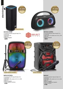 Vista previa de BOCINA STONE, Conexión bluetooth rango de hasta 10 m, Luces LED, Puerto Micro SD, Radio FM, Batería recargable, nuevo folleto de la tienda, válido en México a partir del 13.06.2025 | Página: 32