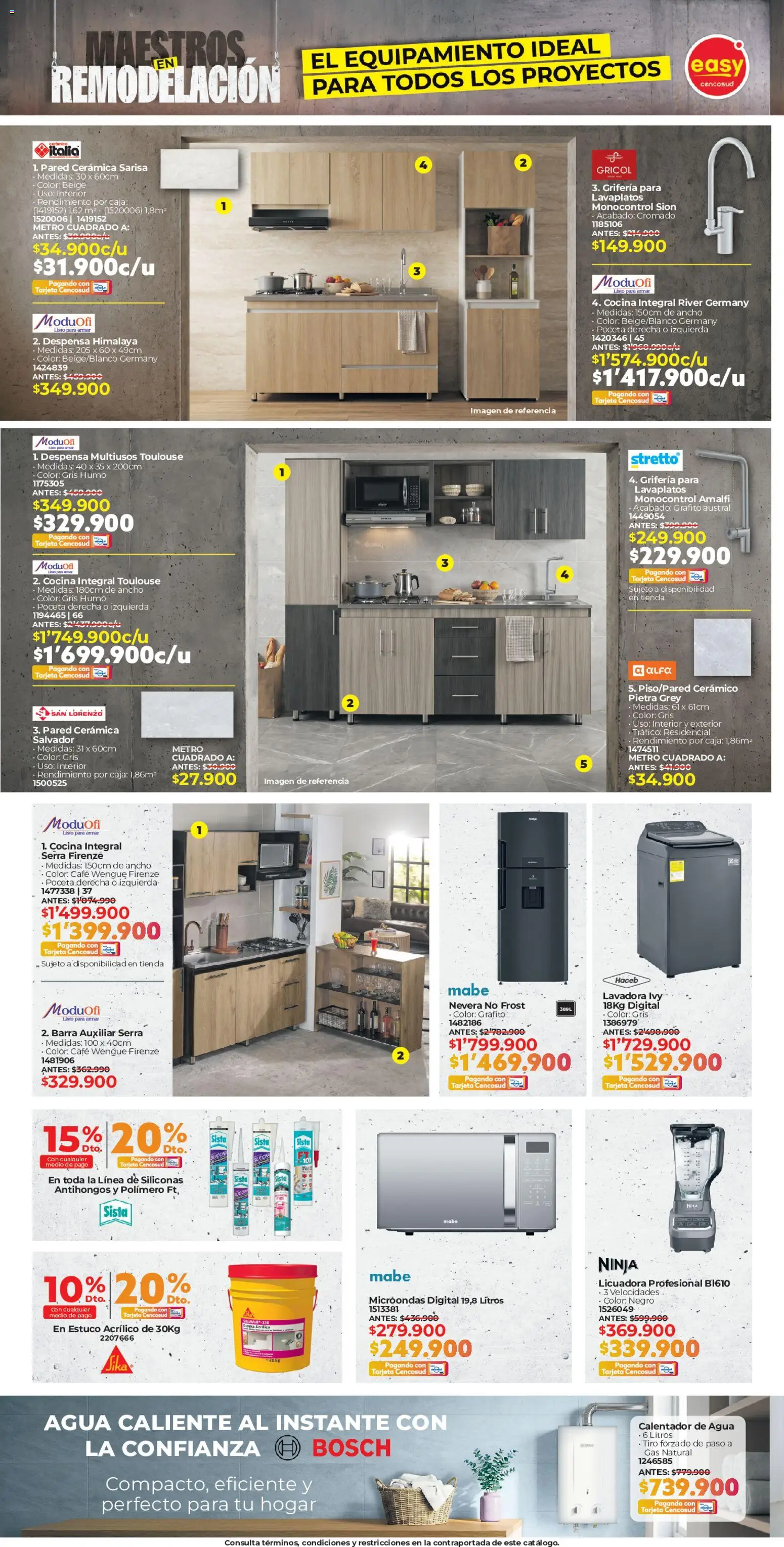 Easy revista - valida desde el 07/07/2026 | Página: 2 | Productos: Agua, Lavadora, Licuadora, Microondas