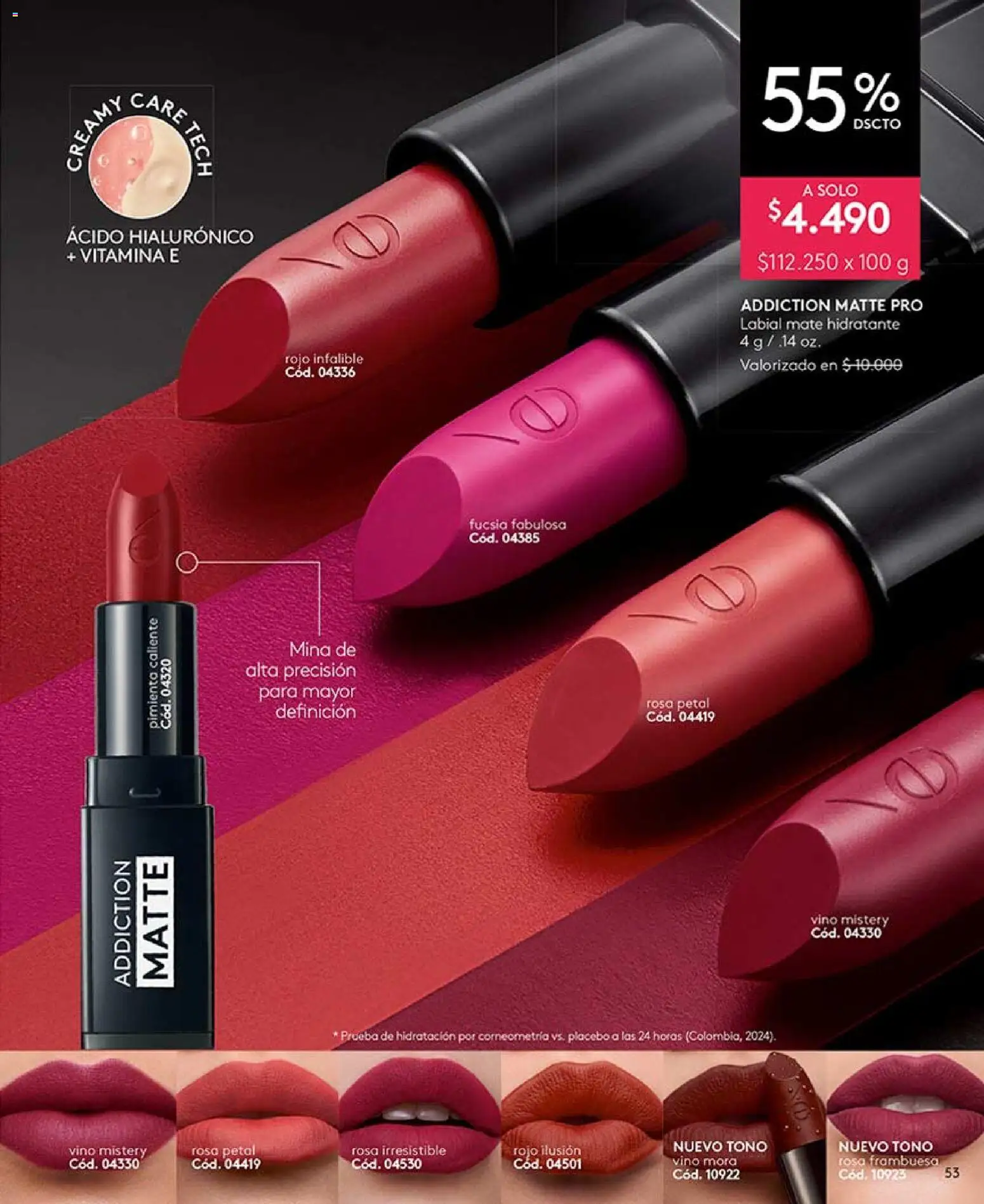 Catálogo Ésika Campaña 11 │ válido desde el 15.06.2026 | Página: 53 | Productos: Pimienta, Mate, Vino, Labial