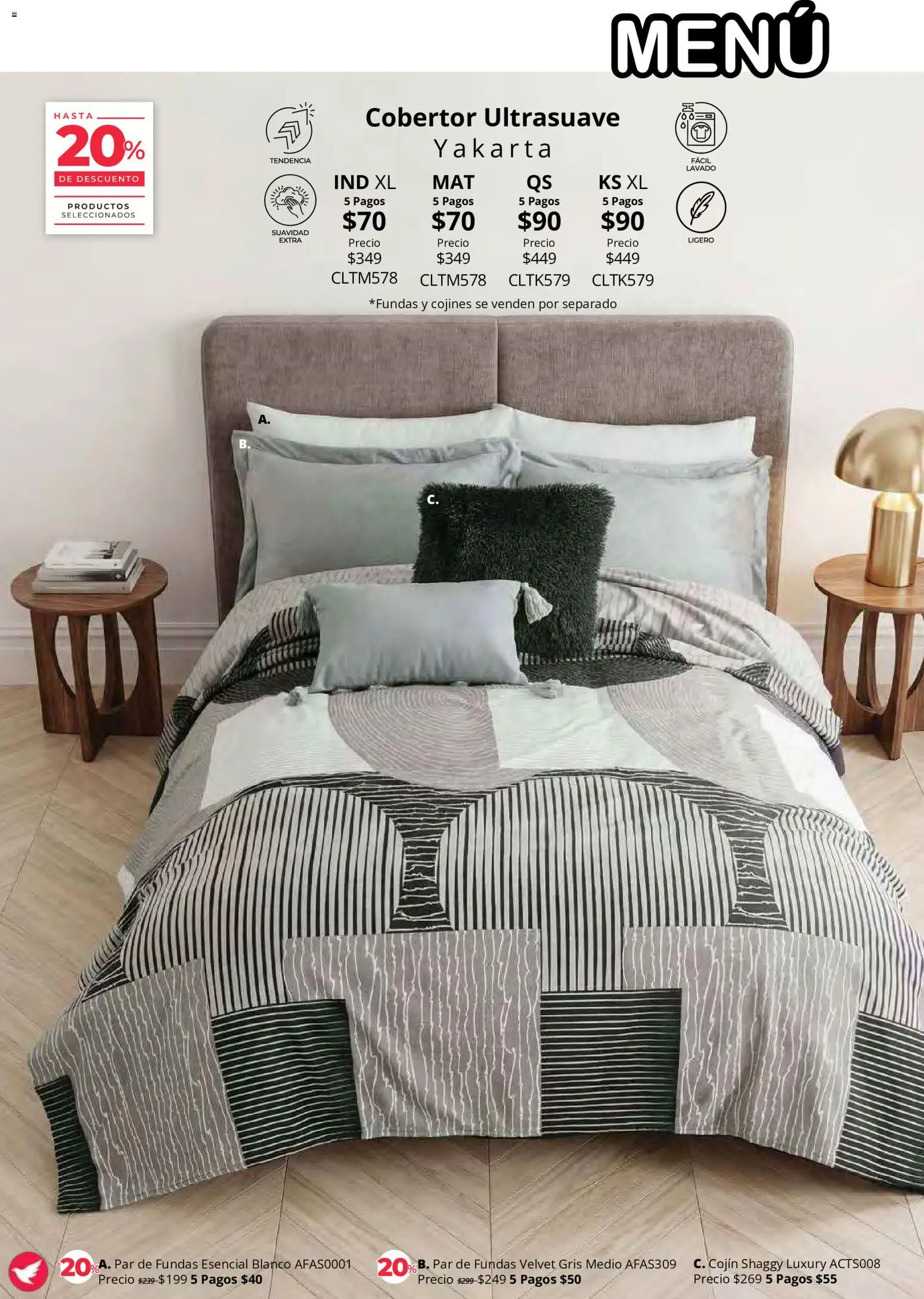 Nuevas ofertas de Colchas Concord válidas en toda la República Mexicana desde el 01/08/2026. ¡Encuentra las mejores ofertas en Colchas Concord catálogo Colección Cobertor! | Página: 87 | Productos: Cobertor
