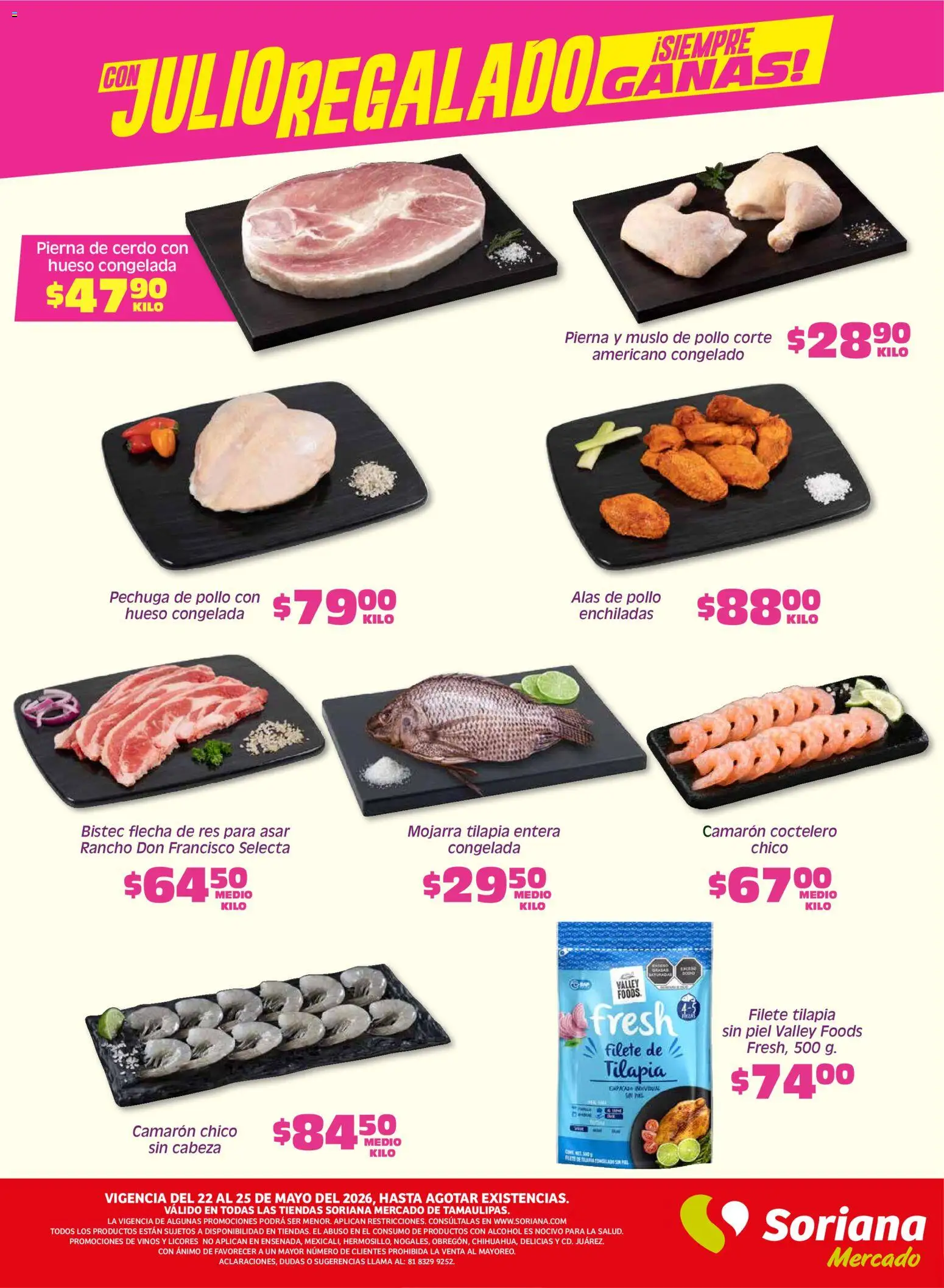 Nuevas ofertas de Soriana válidas en toda la República Mexicana desde el 22.05.2026. ¡Encuentra las mejores ofertas en Soriana Fin de Semana Mercado: Tamaulipas! | Página: 2