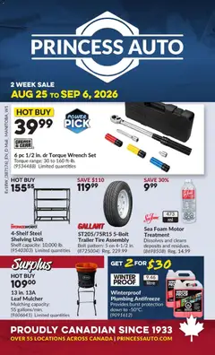 Preview of Princess Auto flyer - 2 Week Sale! from shop Princess Auto valid from Aug 25, 2026 | Page: 91