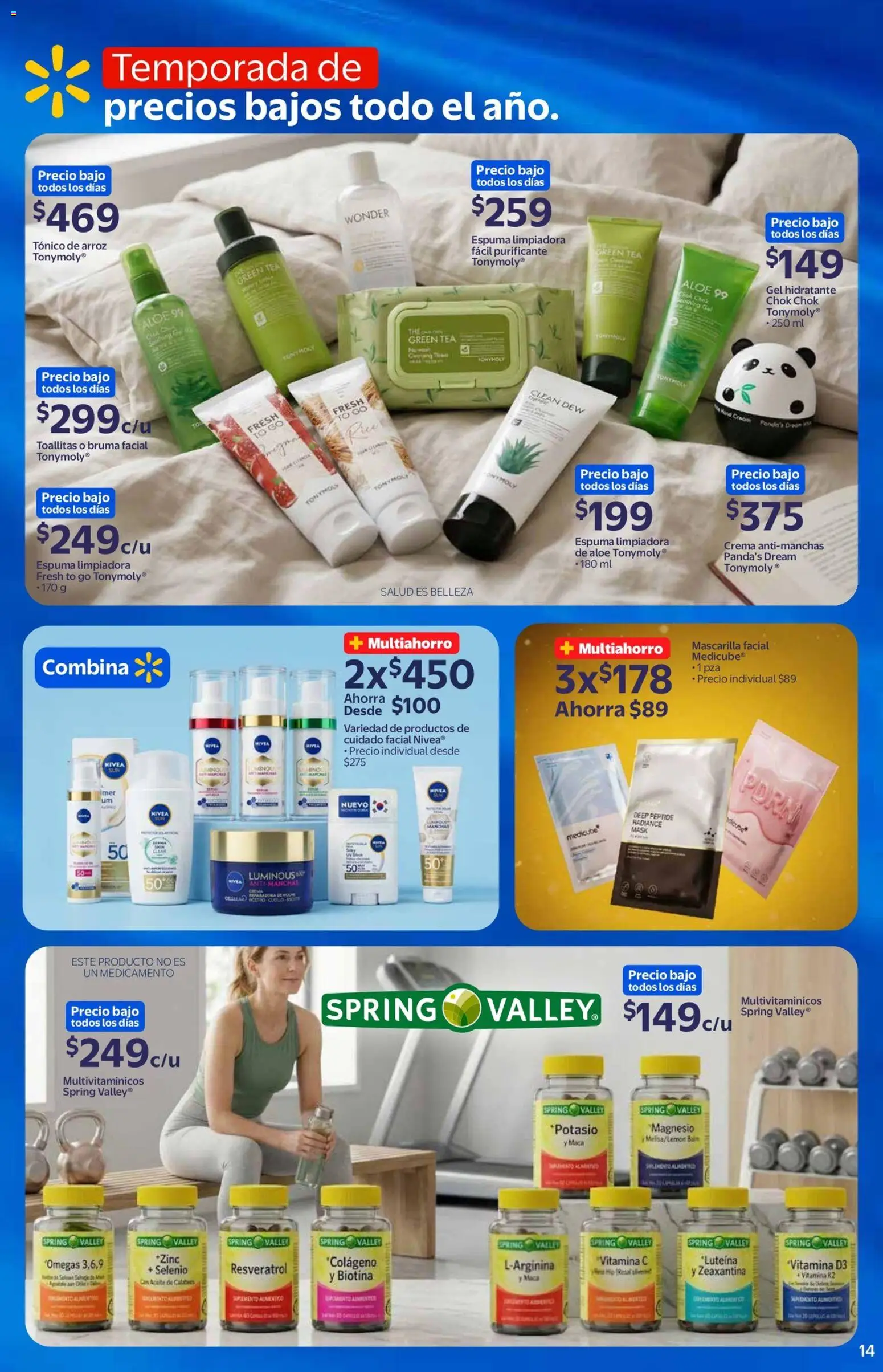 Nuevas ofertas de Walmart válidas en toda la República Mexicana desde el 03.06.2026. ¡Encuentra las mejores ofertas en Walmart folleto! | Página: 14 | Productos: Crema, Bruma, Aceite, Espuma