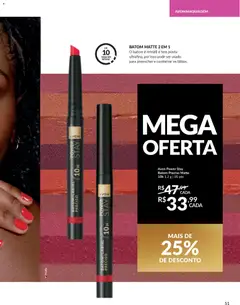 Avon - Campanha 04 - Pré-Visualização do folheto da loja Avon, válido de 18.02.2026 | Página: 51 | Produtos: Maquiagem, Batom