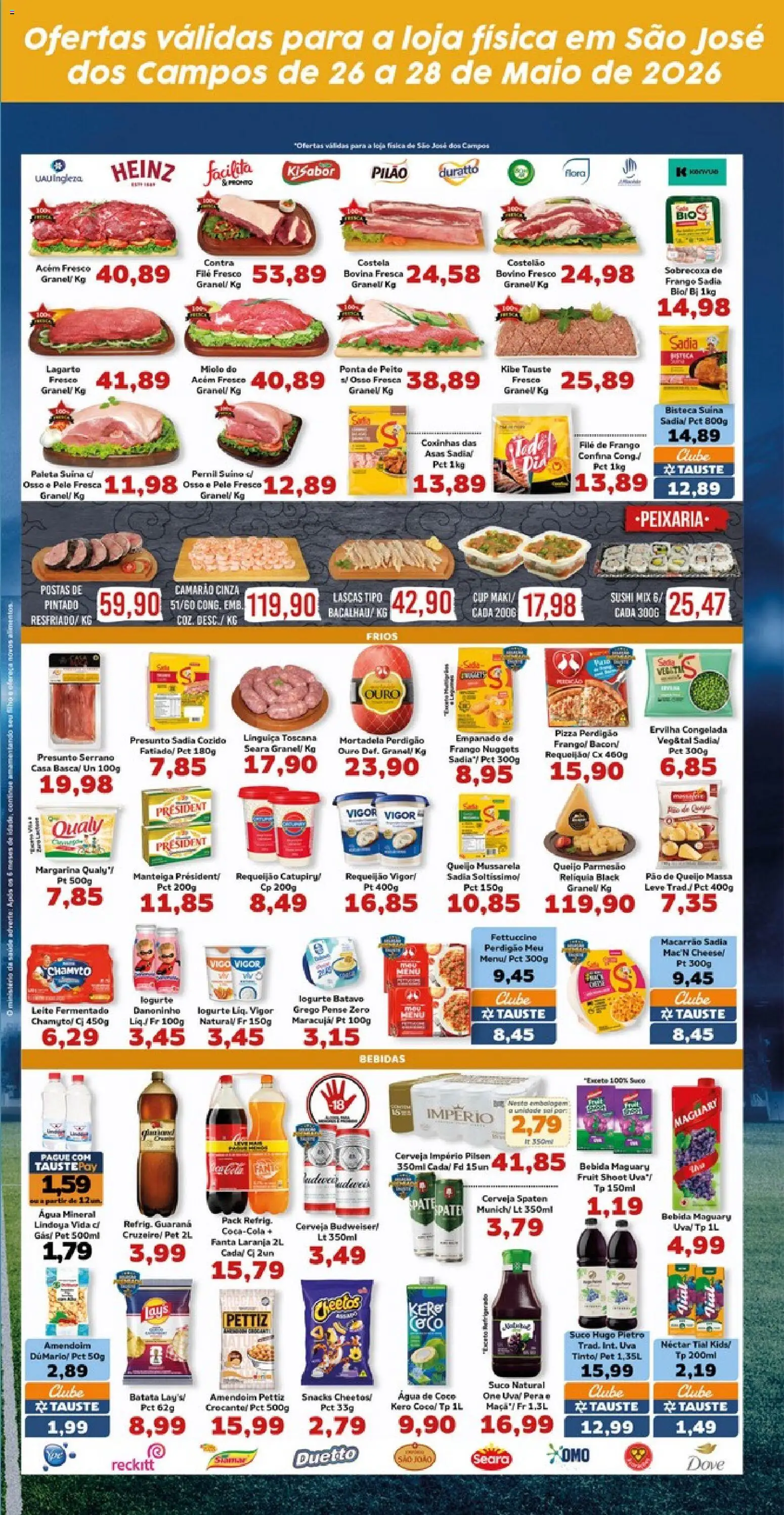 Tauste Folheto - válido de 26.05.2026 | Página: 4 | Produtos: Amendoim, Maiô, Queijo, Pão