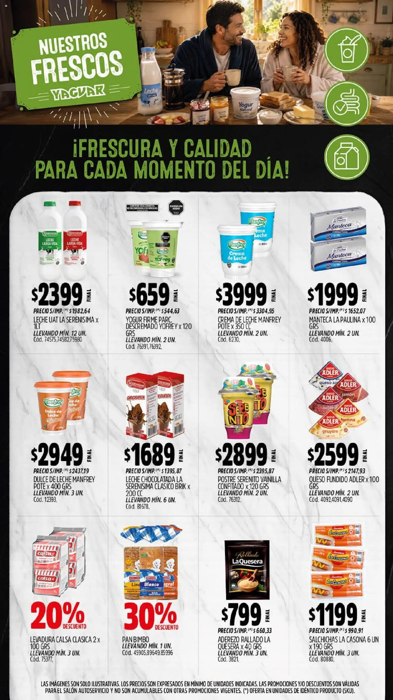 Yaguar - Oferta Semanal Córdoba │ válido desde el 14/09/2026 | Página: 10 | Productos: Dulce, Manteca, Queso, Postre