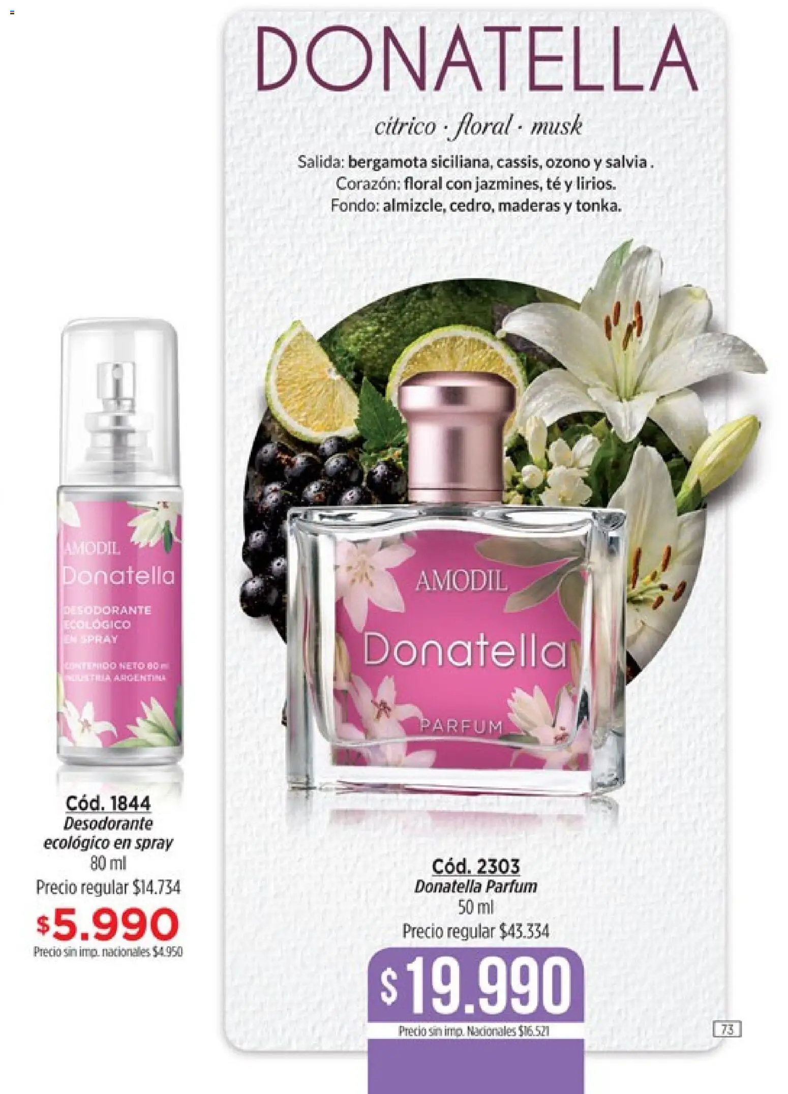Amodil - Campaña 11 │ válido desde el 01.07.2026 | Página: 73 | Productos: Desodorante, Té
